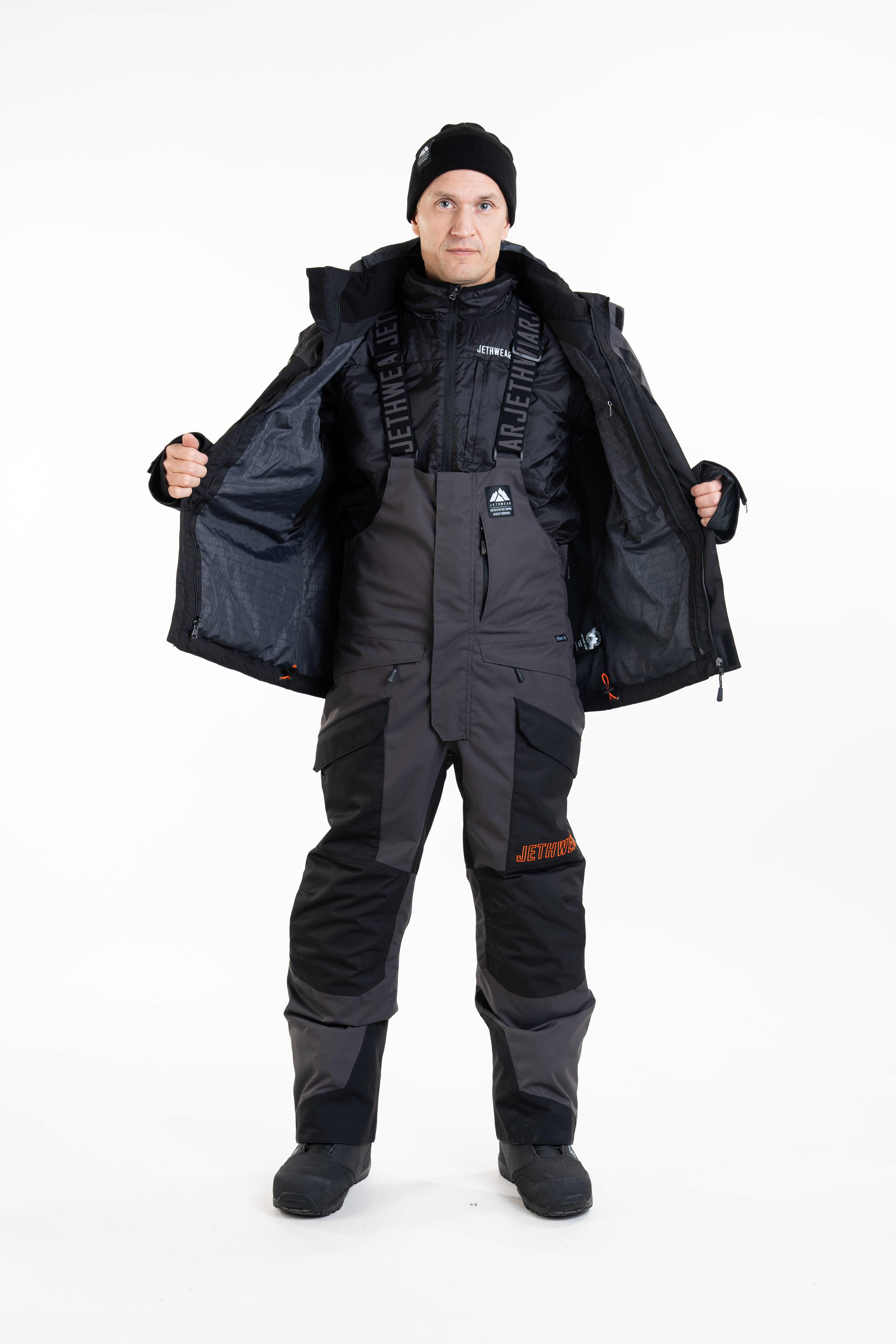 Jethwear Adapt Jacket - Black / Iron / Orange - 3in1 - 26