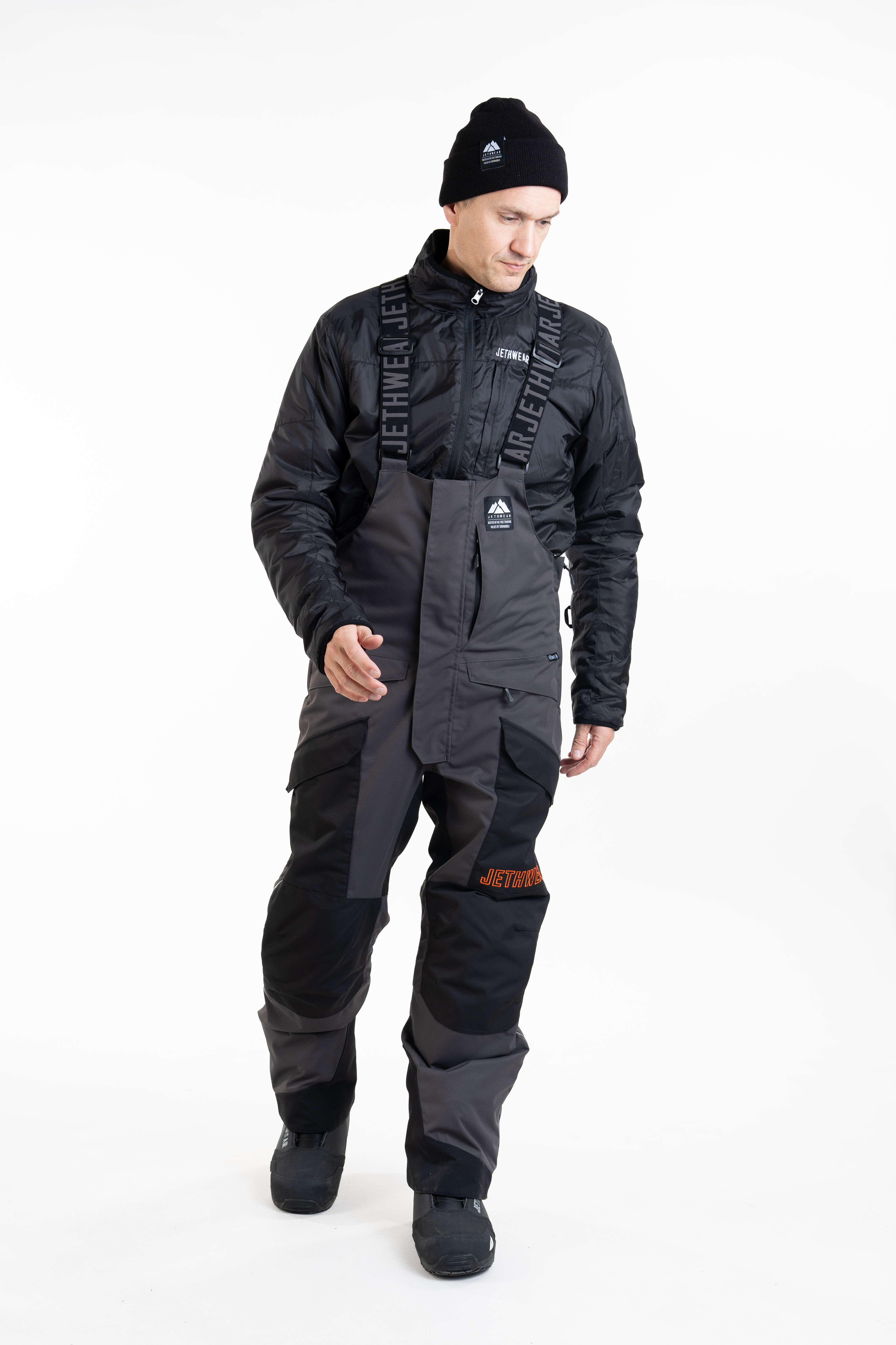 Jethwear Adapt Jacket - Black / Iron / Orange - 3in1 - 22