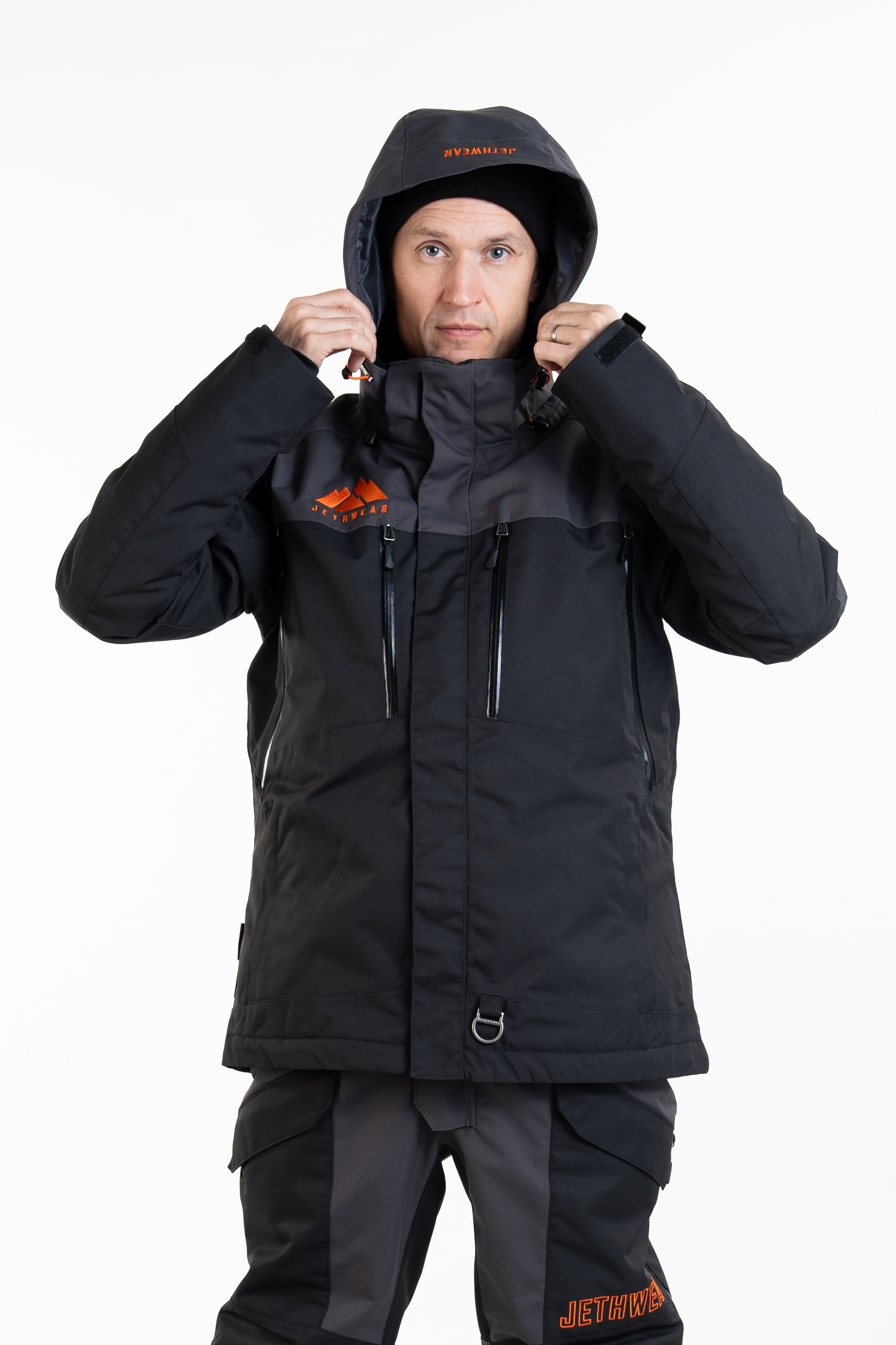 Jethwear Adapt Jacket - Black / Iron / Orange - 3in1 - 8