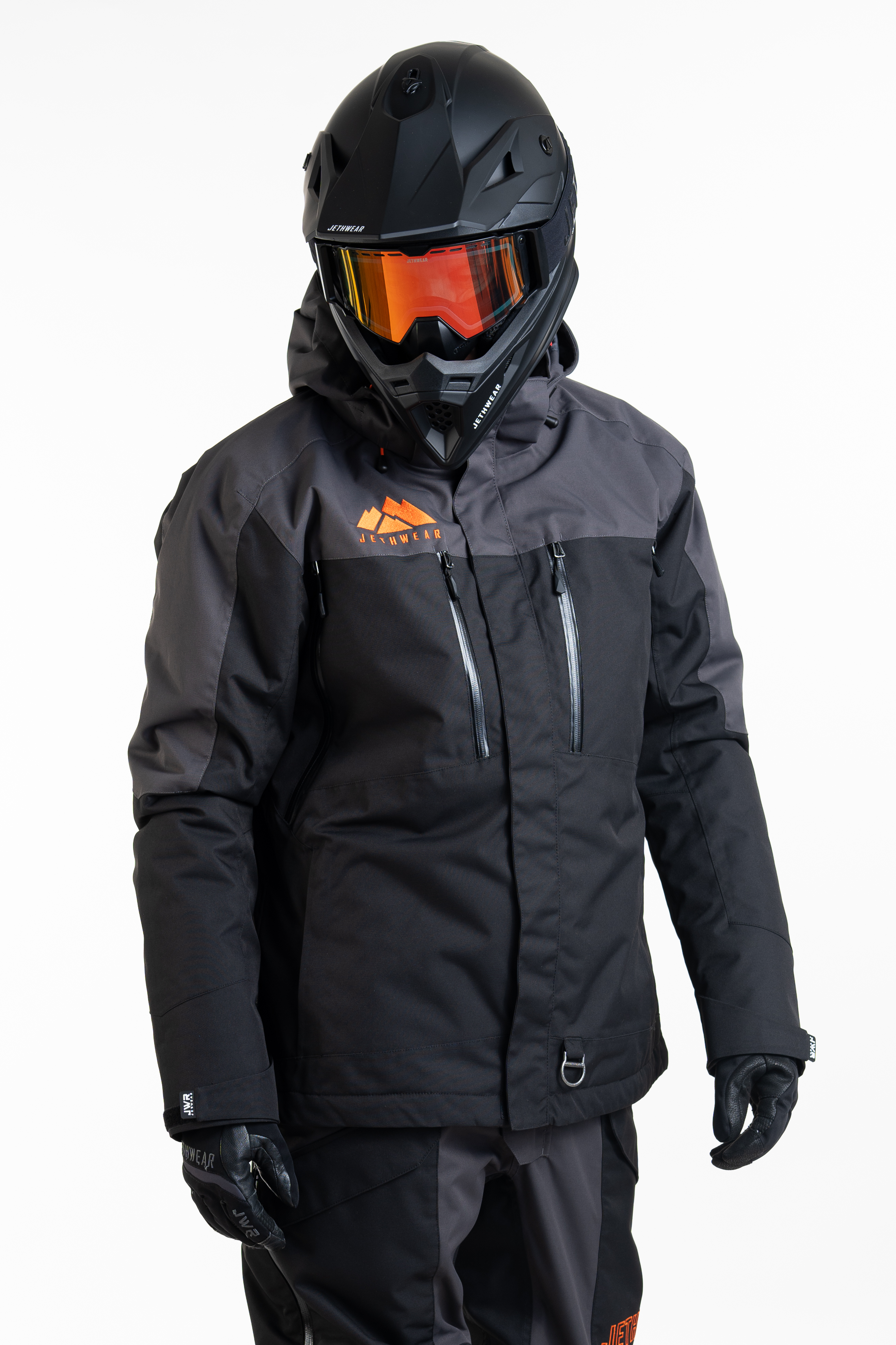 Jethwear Adapt Jacket - Black / Iron / Orange - 3in1 - 6