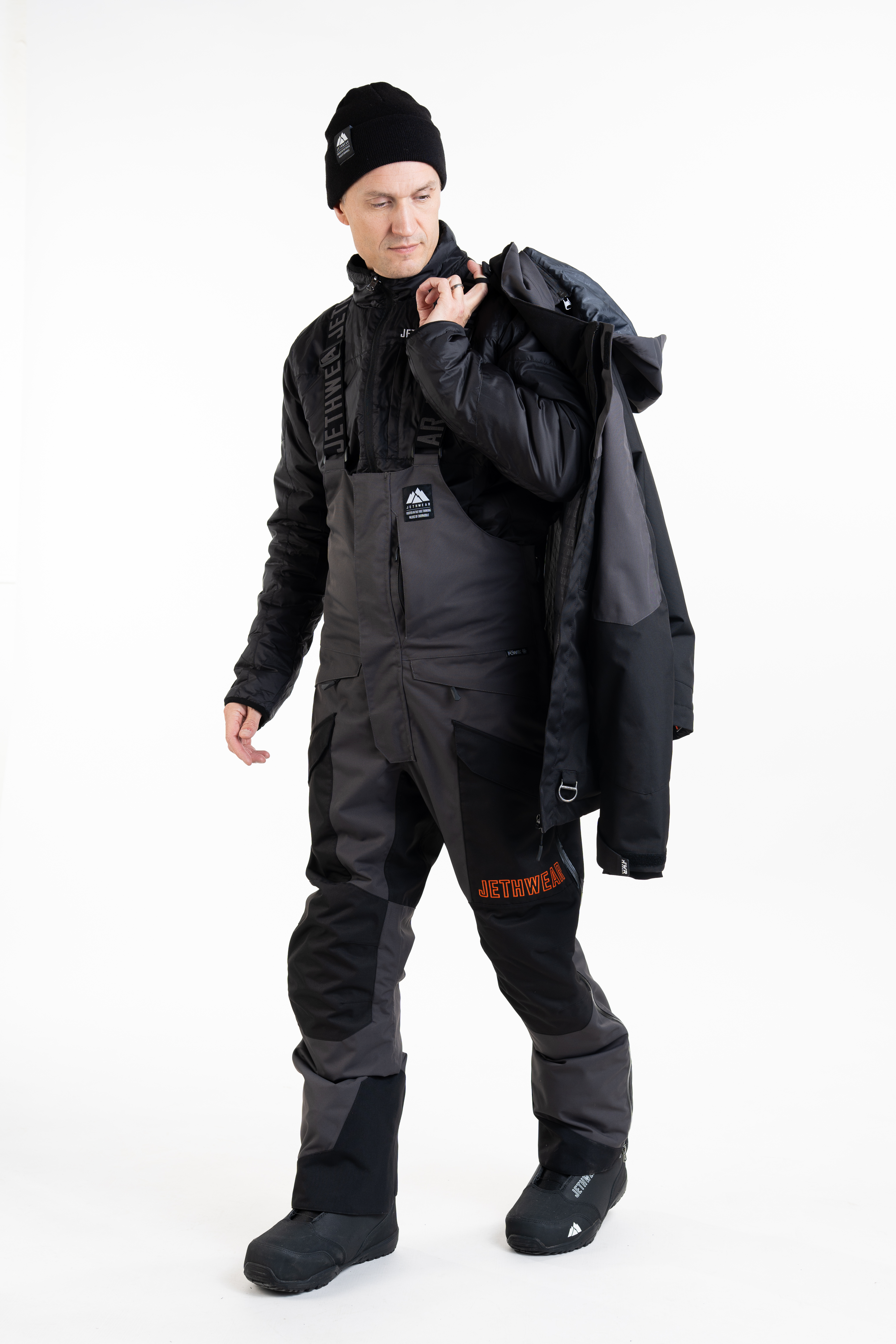 Jethwear Adapt Jacket - Black / Iron / Orange - 3in1 - 25