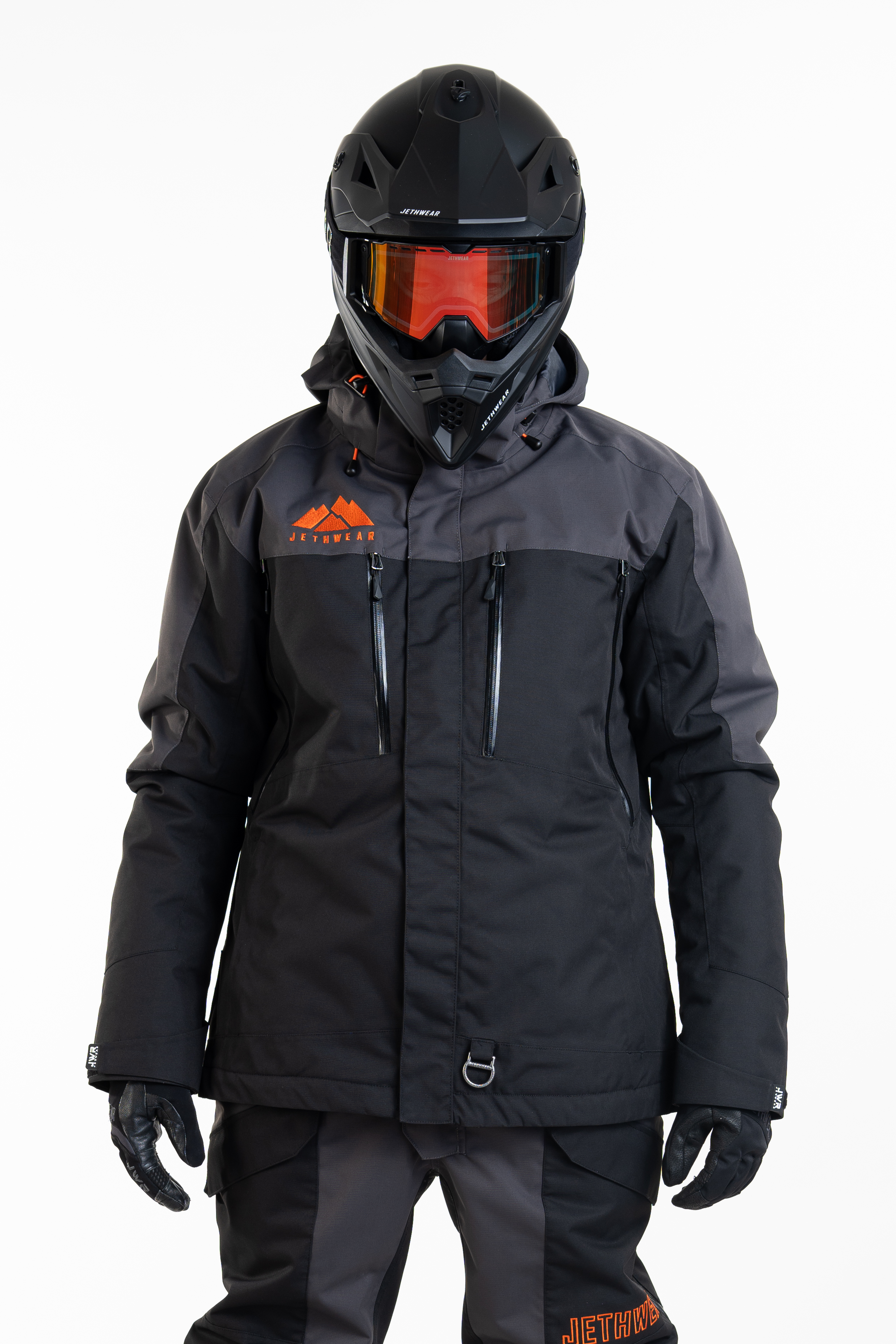 Jethwear Adapt Jacket - Black / Iron / Orange - 3in1