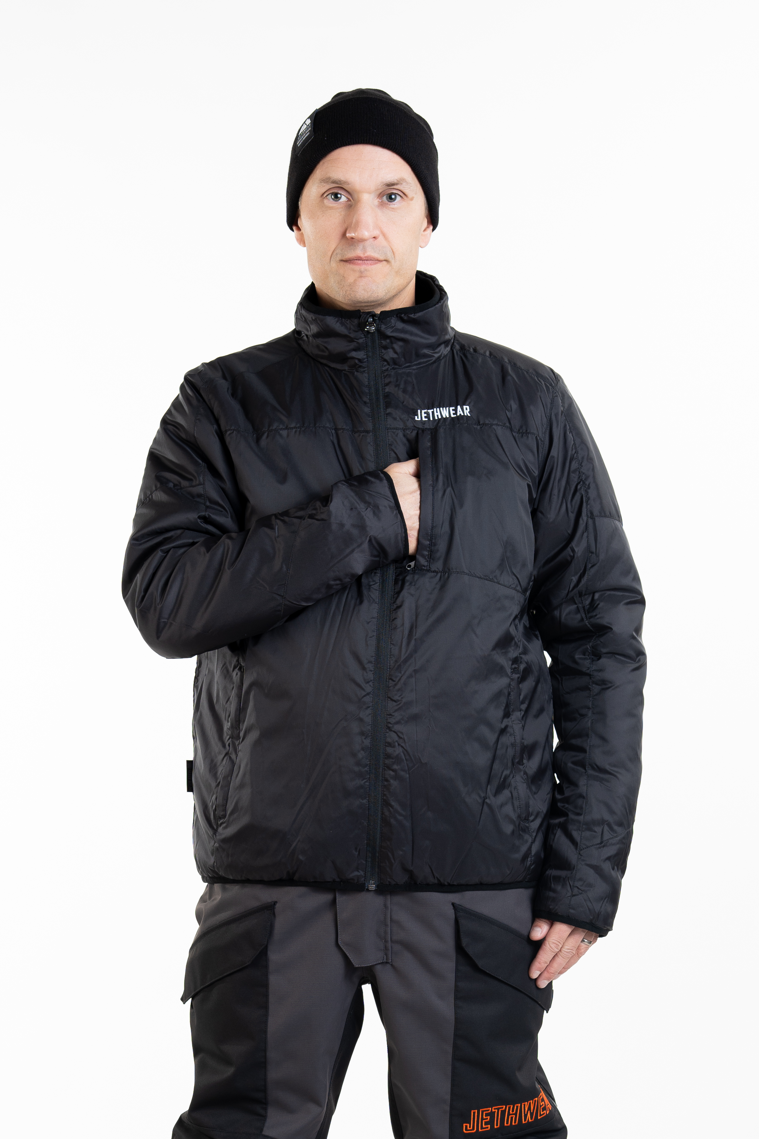 Jethwear Adapt Jacket - Black / Iron / Orange - 3in1 - 21
