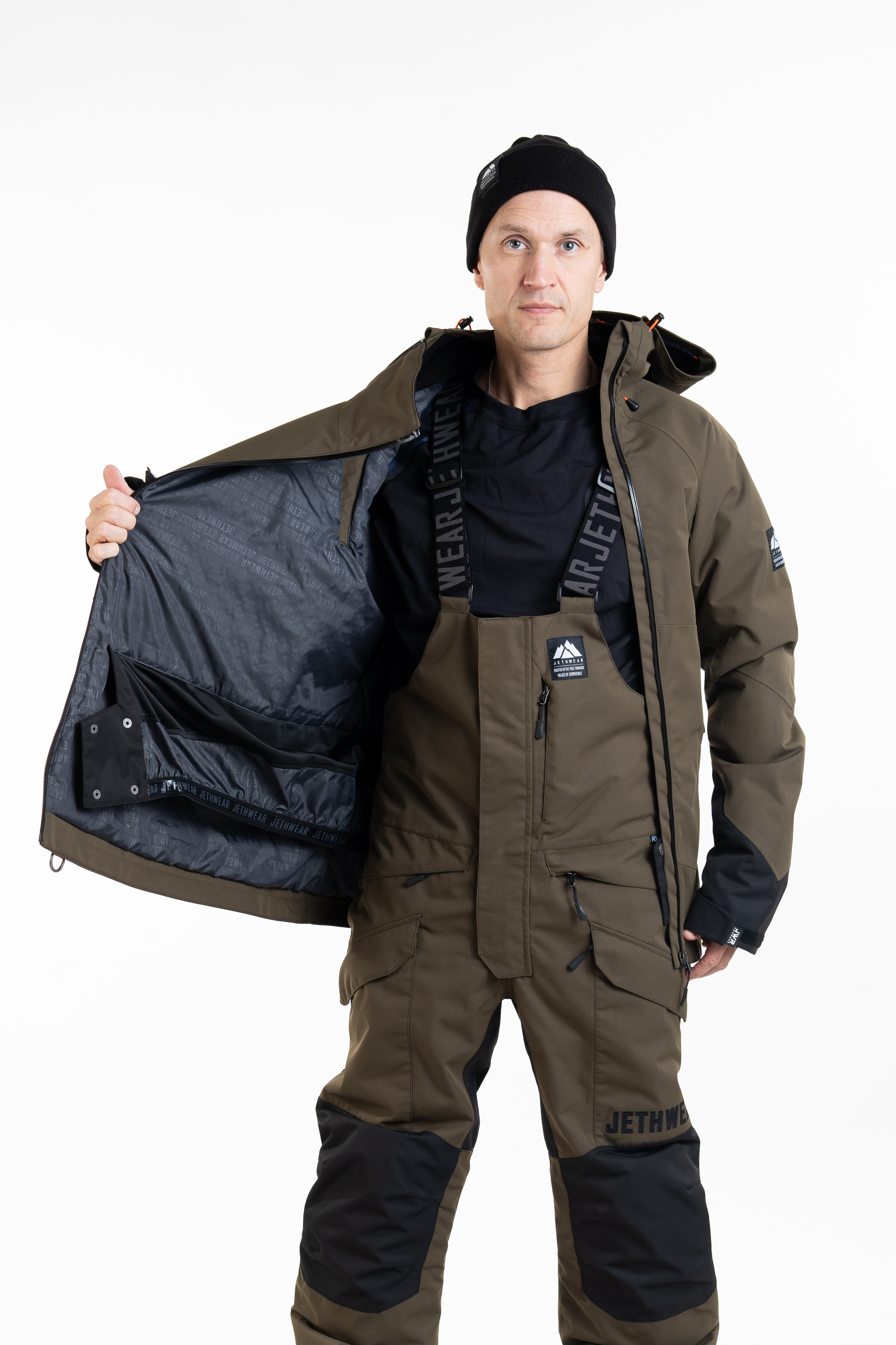 Jethwear Flight Anorak Jacket - Olive / Orange - 40g - 12