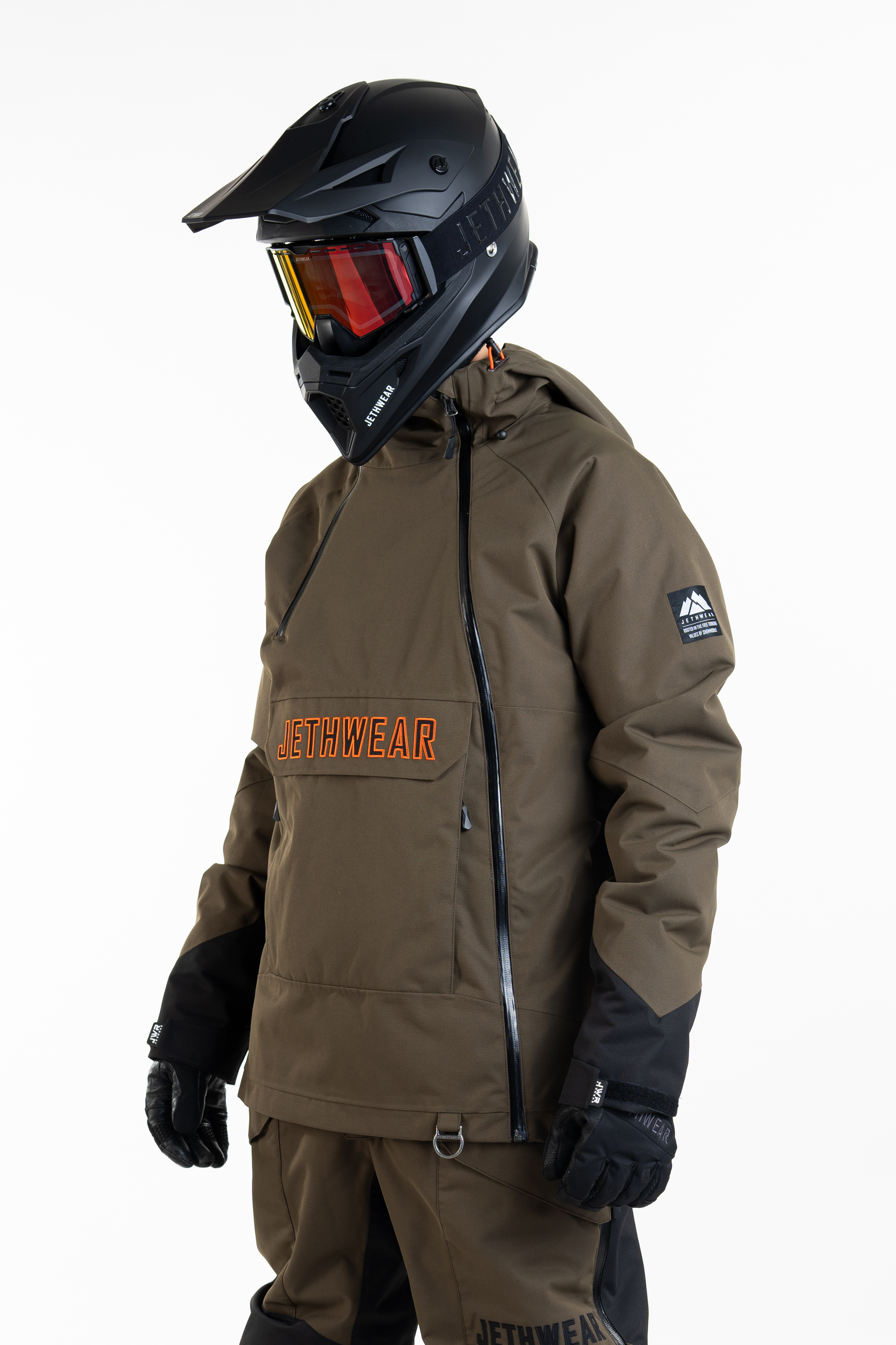 Jethwear Flight Anorak Jacket - Olive / Orange - 40g - 2