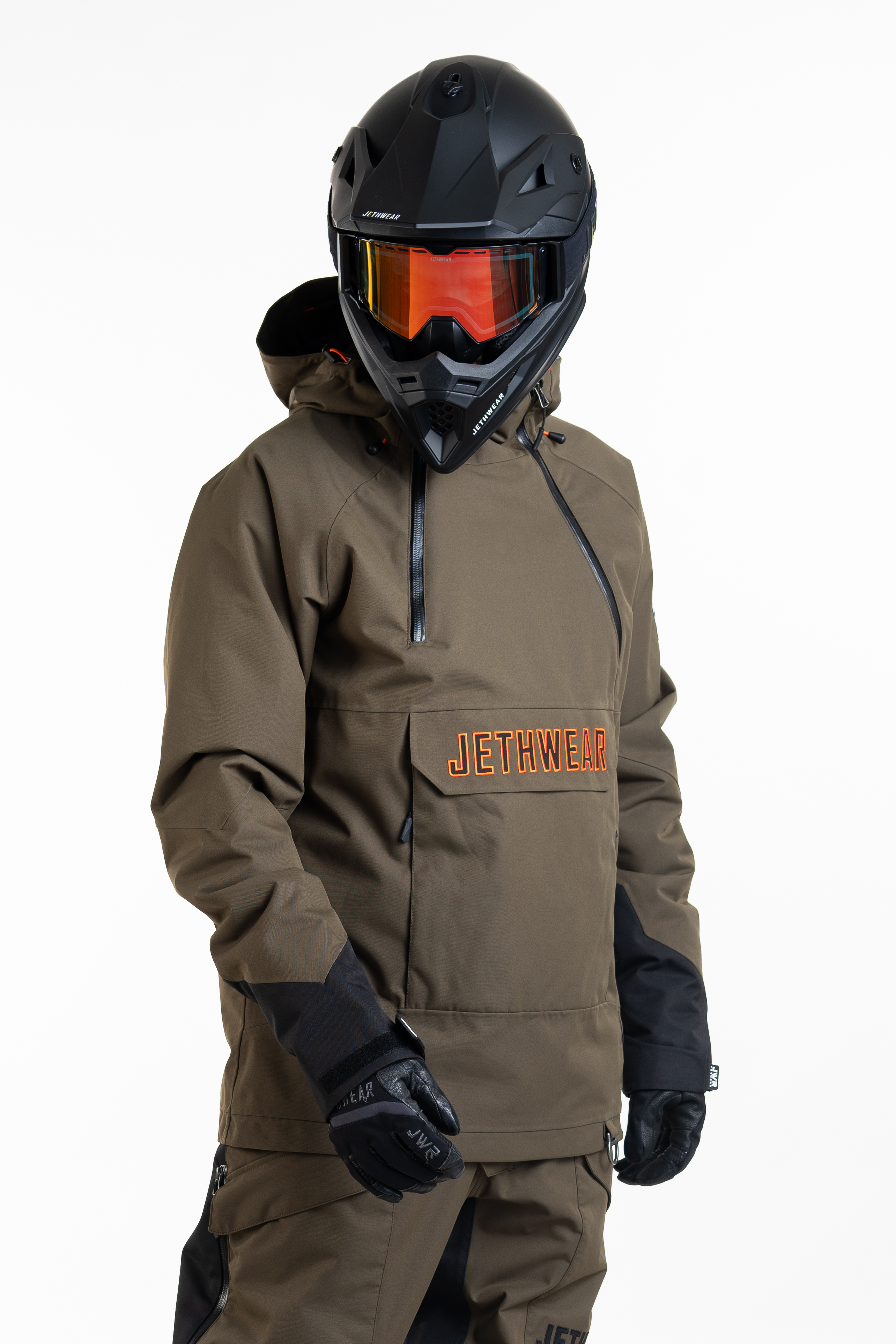Jethwear Flight Anorak Jacket - Olive / Orange - 40g - 6