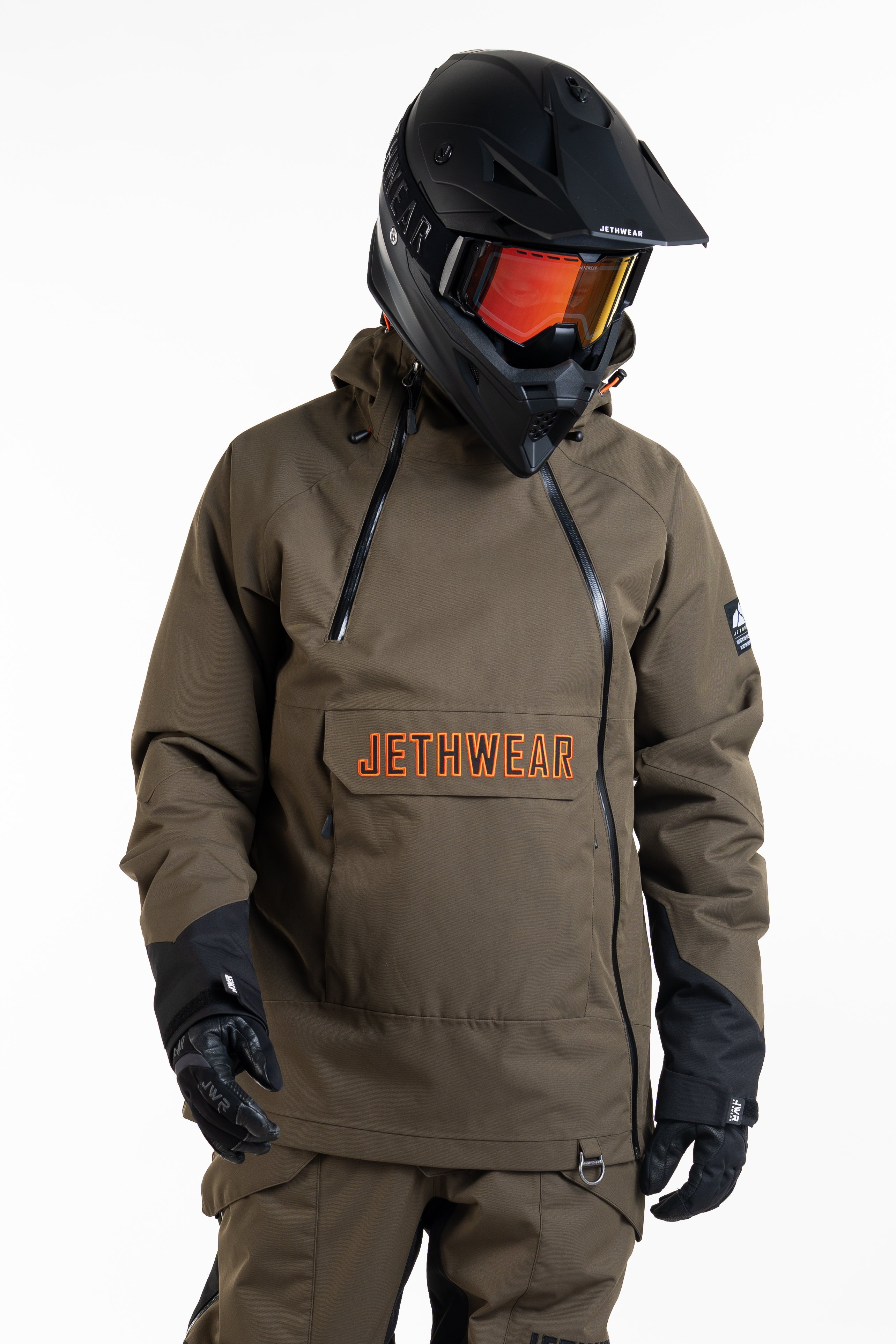 Jethwear Flight Anorak Jacket - Olive / Orange - 40g - 5