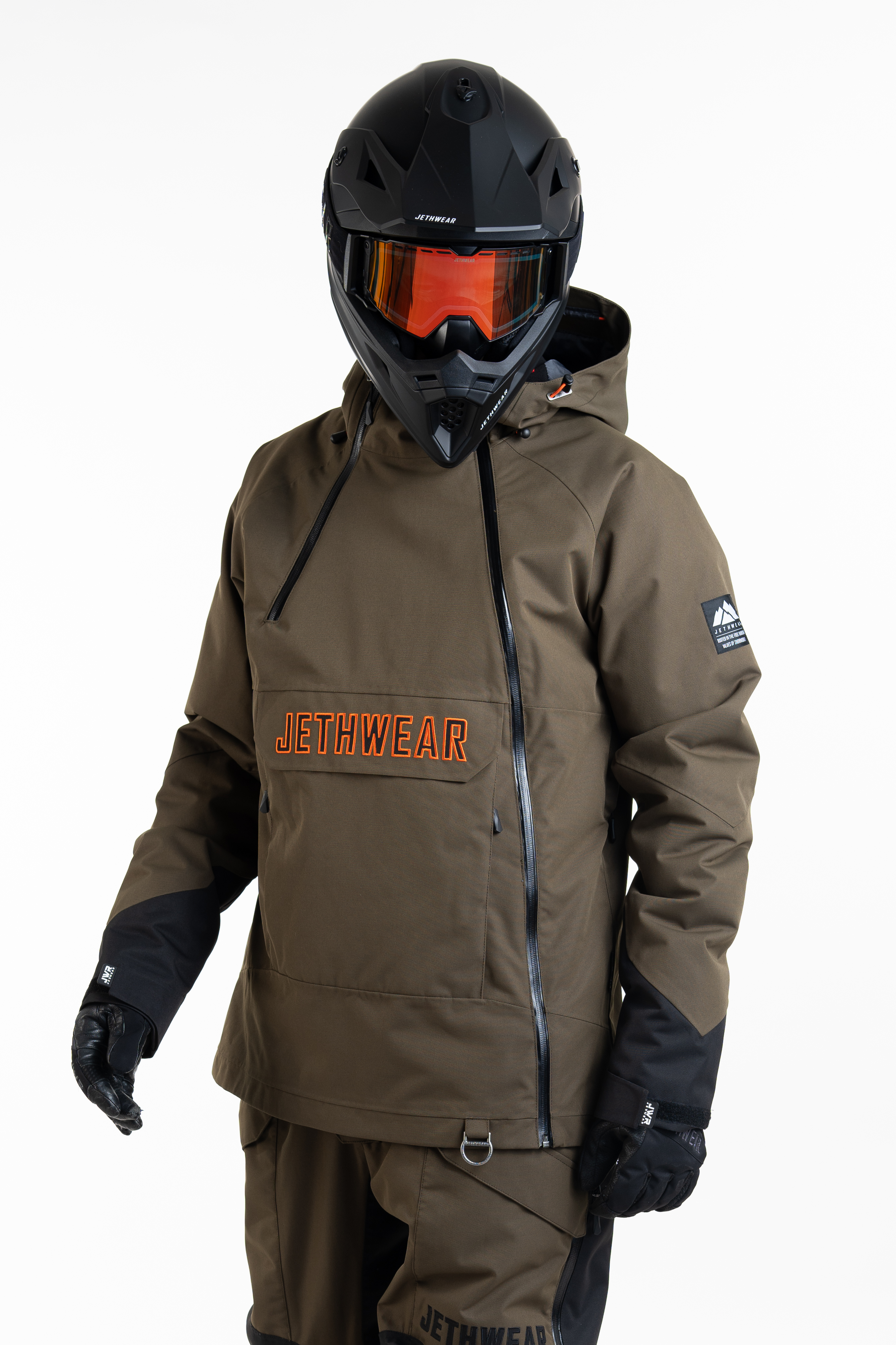 Jethwear Flight Anorak Jacket - Olive / Orange - 40g - 7