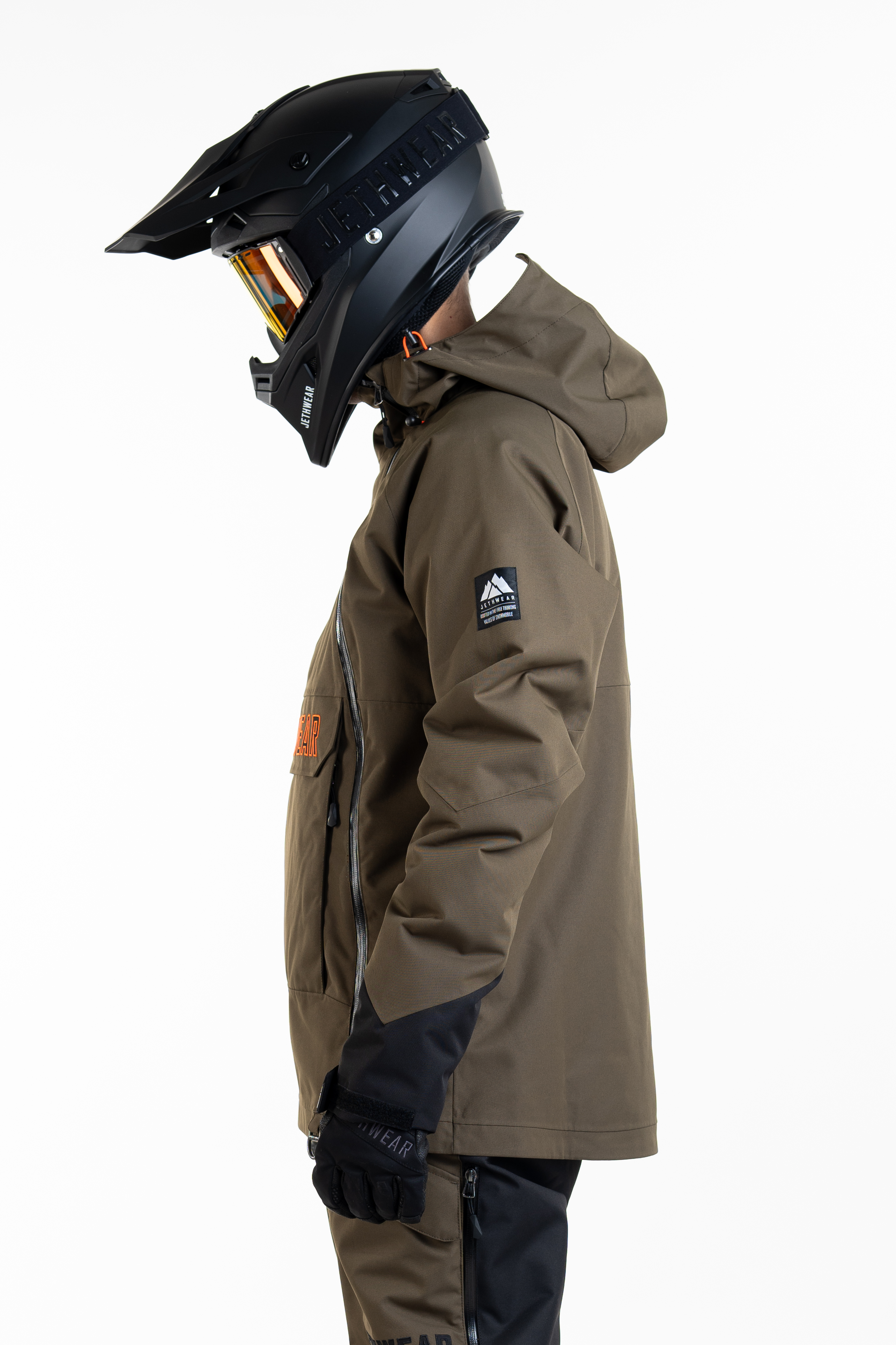 Jethwear Flight Anorak Jacket - Olive / Orange - 40g - 3