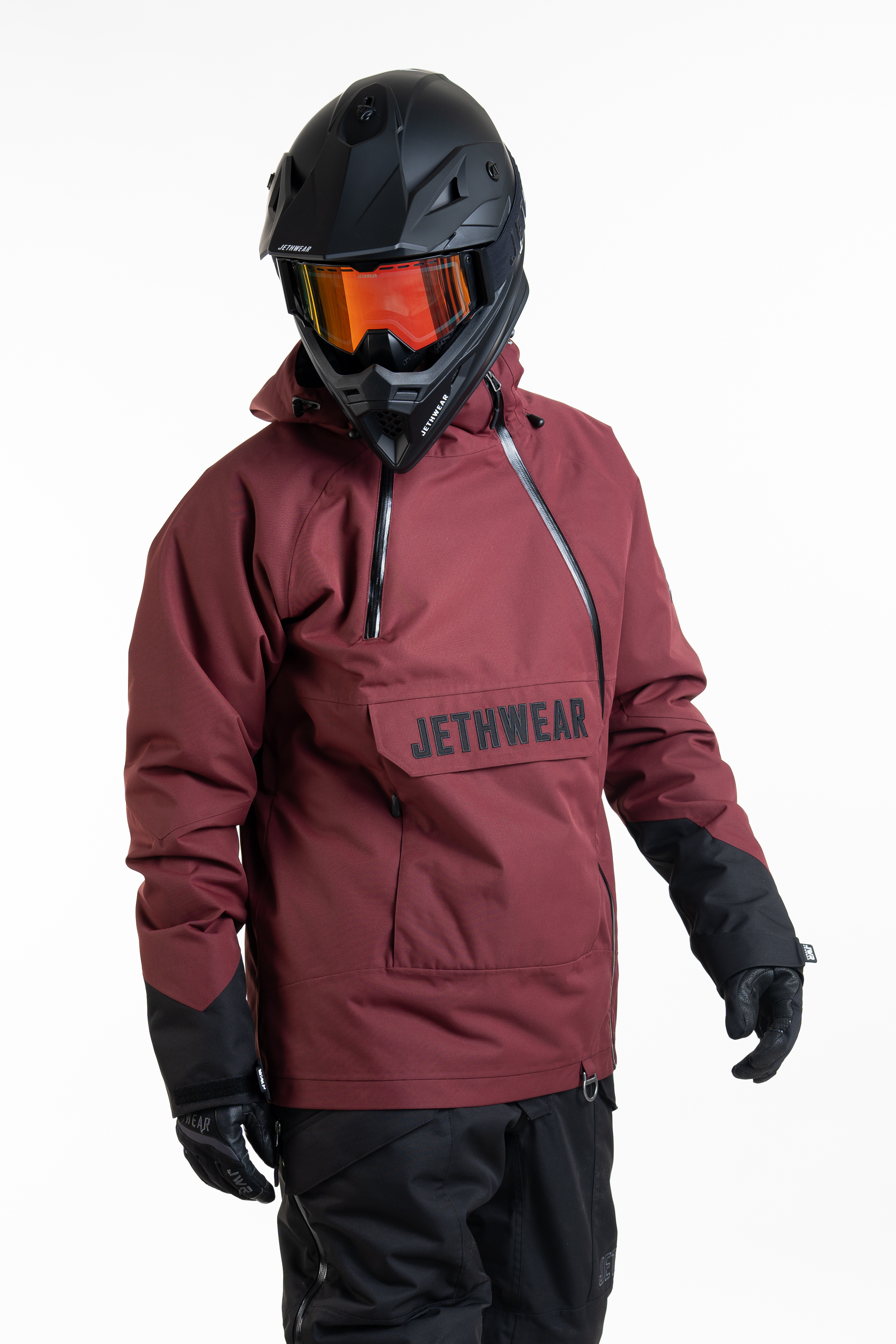 Jethwear Flight Anorak Jacket - Burgundy - 40g - 7