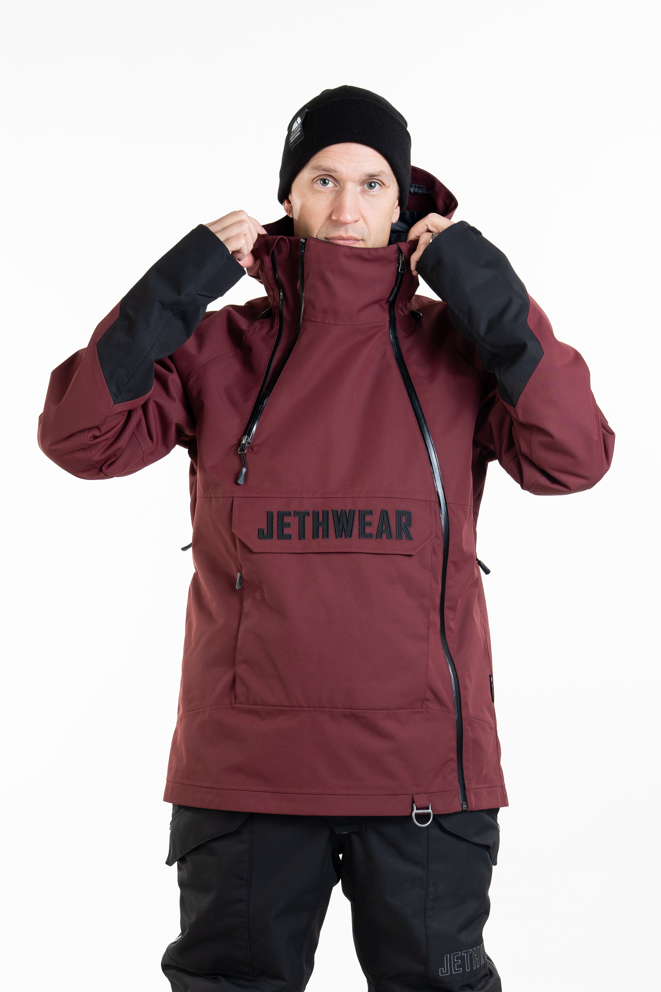 Jethwear Flight Anorak Jacket - Burgundy - 40g - 10