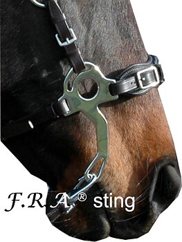 Hackamore shanks Sting Classic F.R.A.®, silver