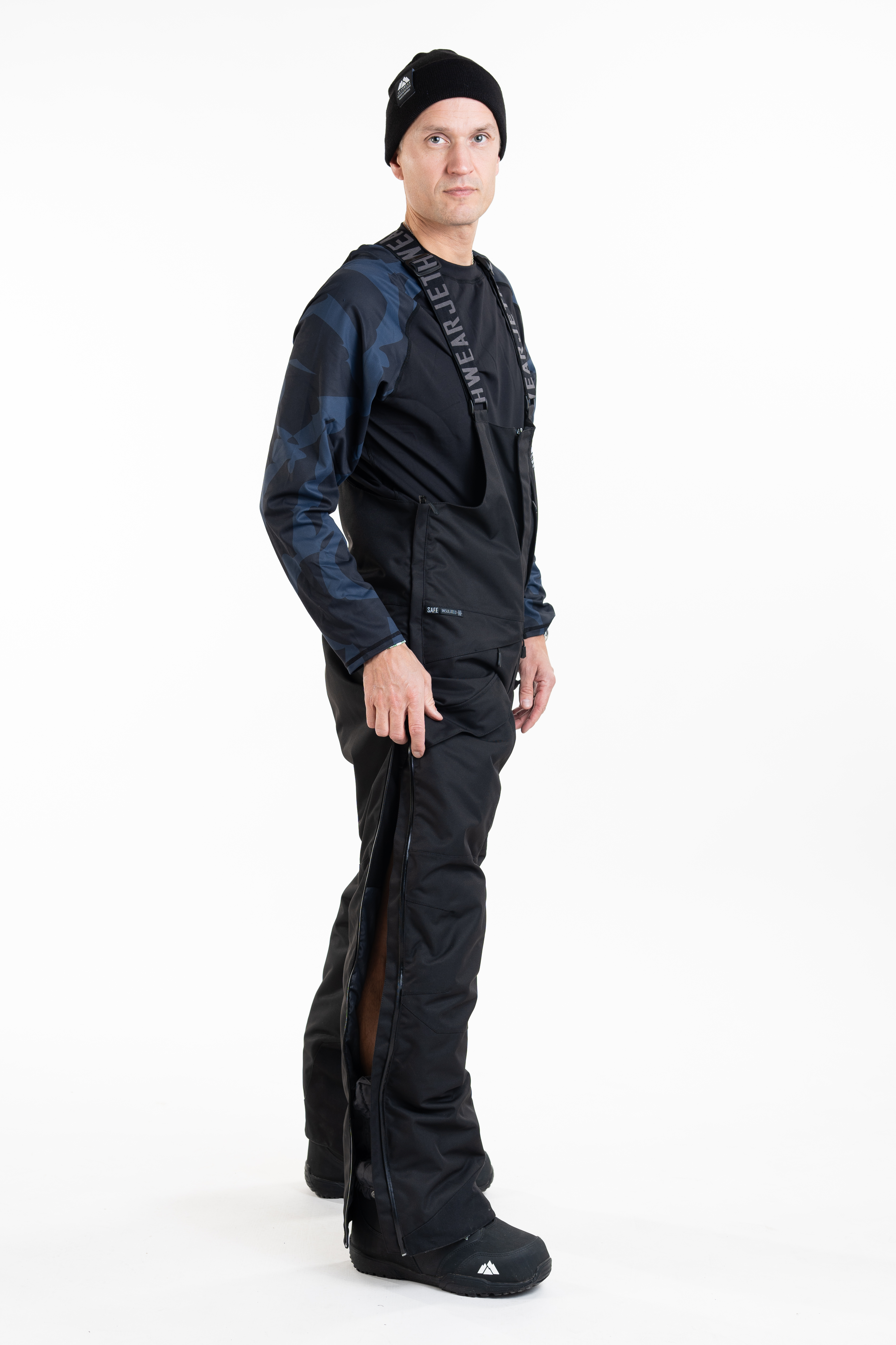 Jethwear M's Treeline Bib Pant- Black - Shell