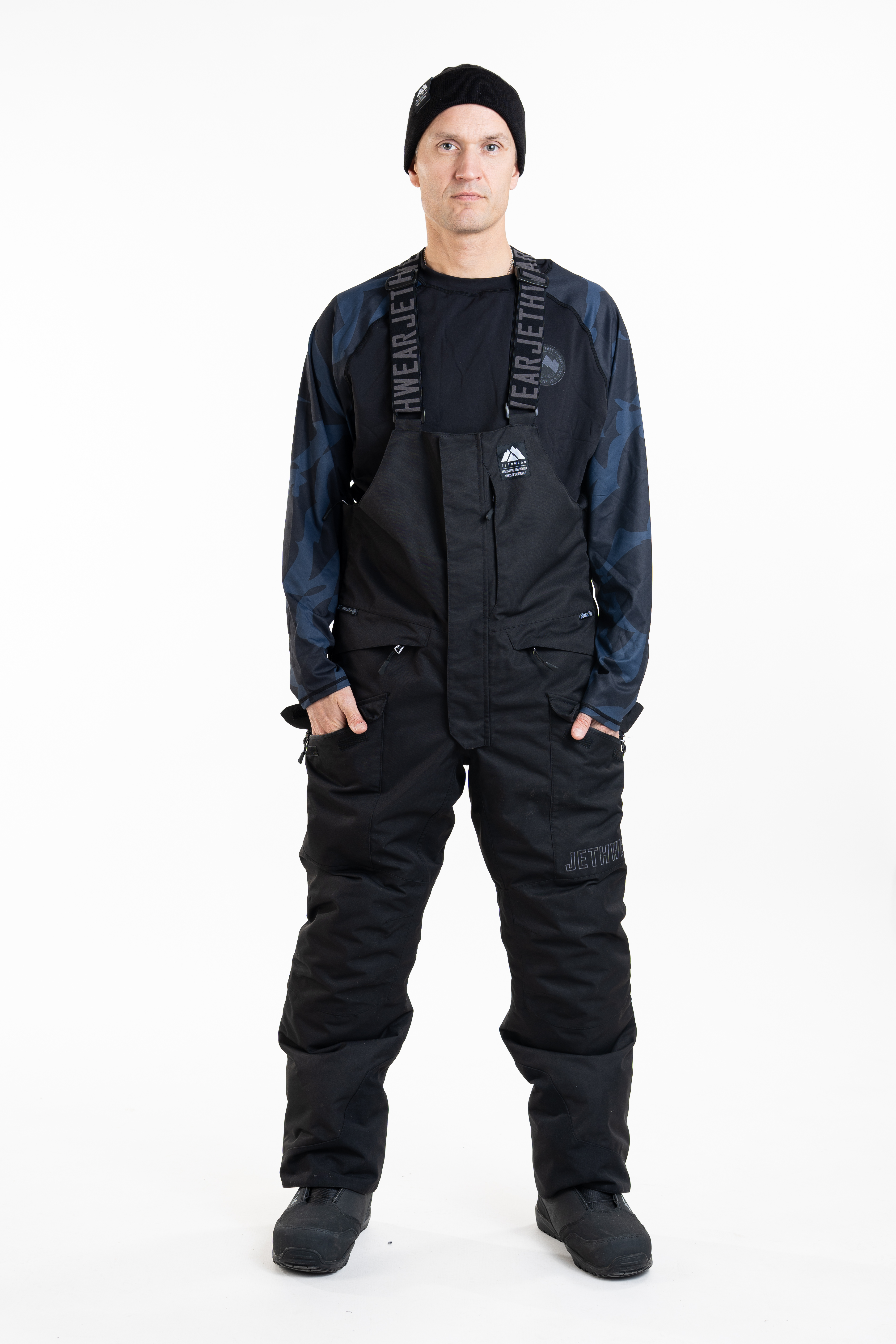 Jethwear M's Treeline Bib Pant- Black - 150g - 13