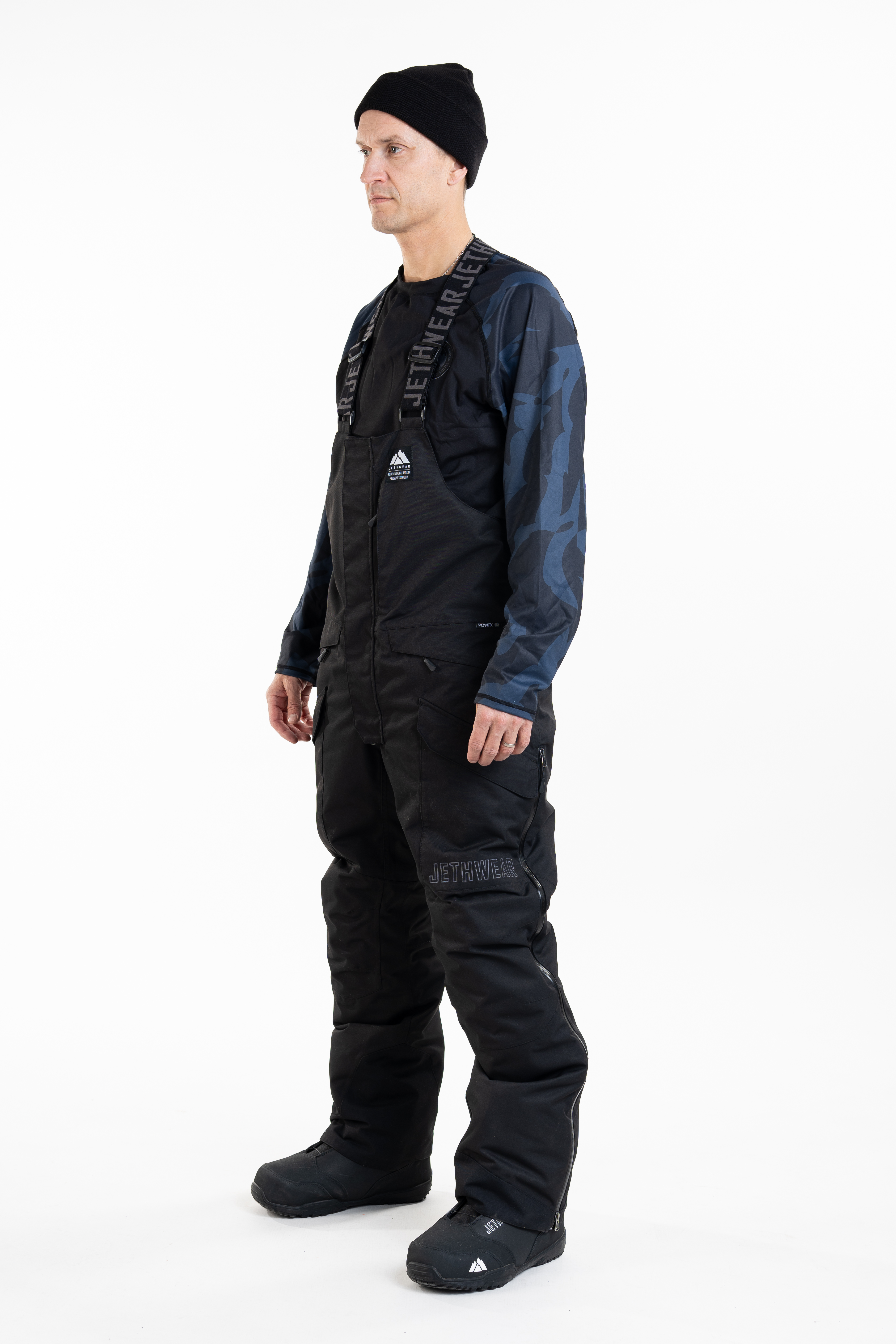 Jethwear M's Treeline Bib Pant- Black - 150g - 3