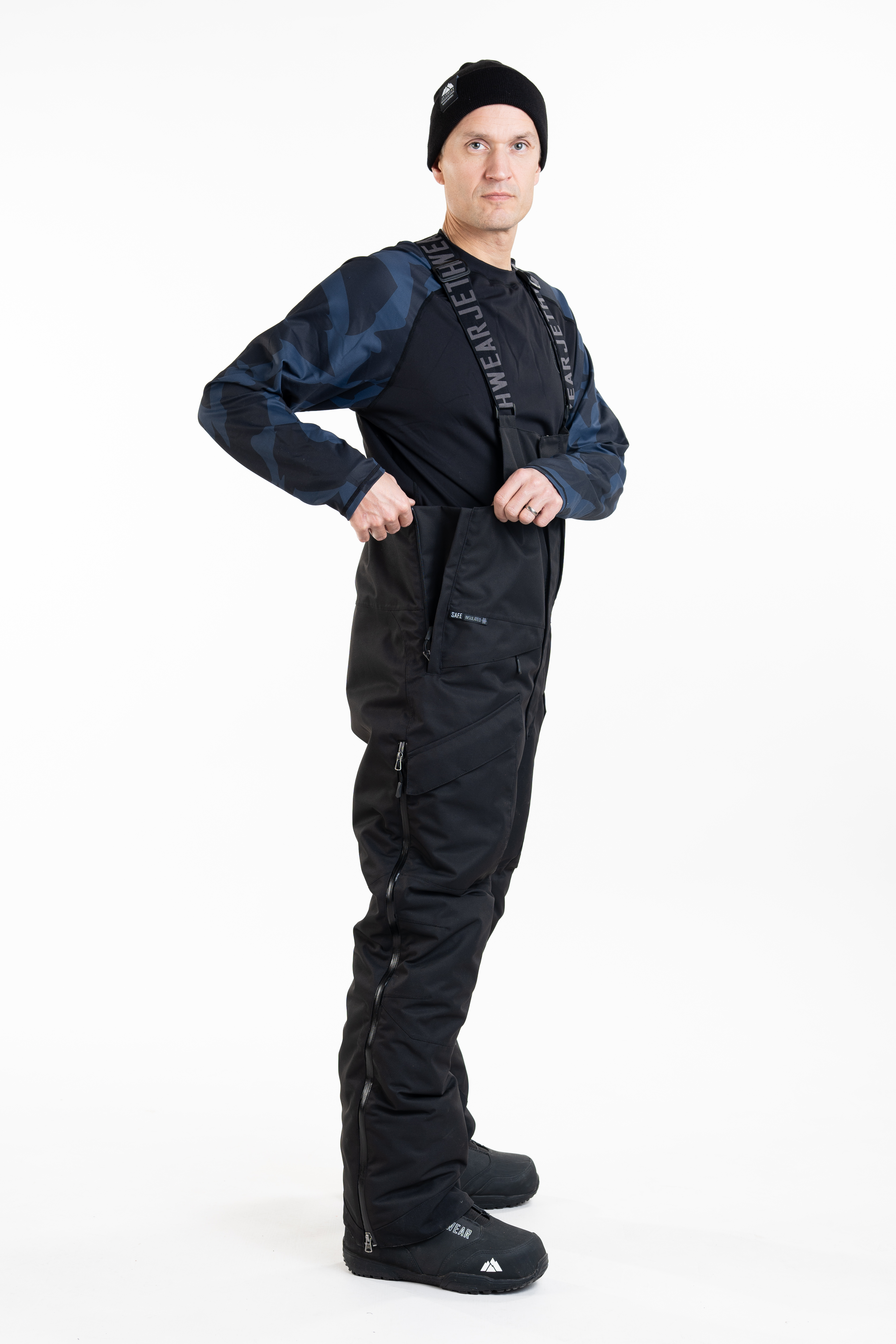 Jethwear M's Treeline Bib Pant- Black - 150g - 11