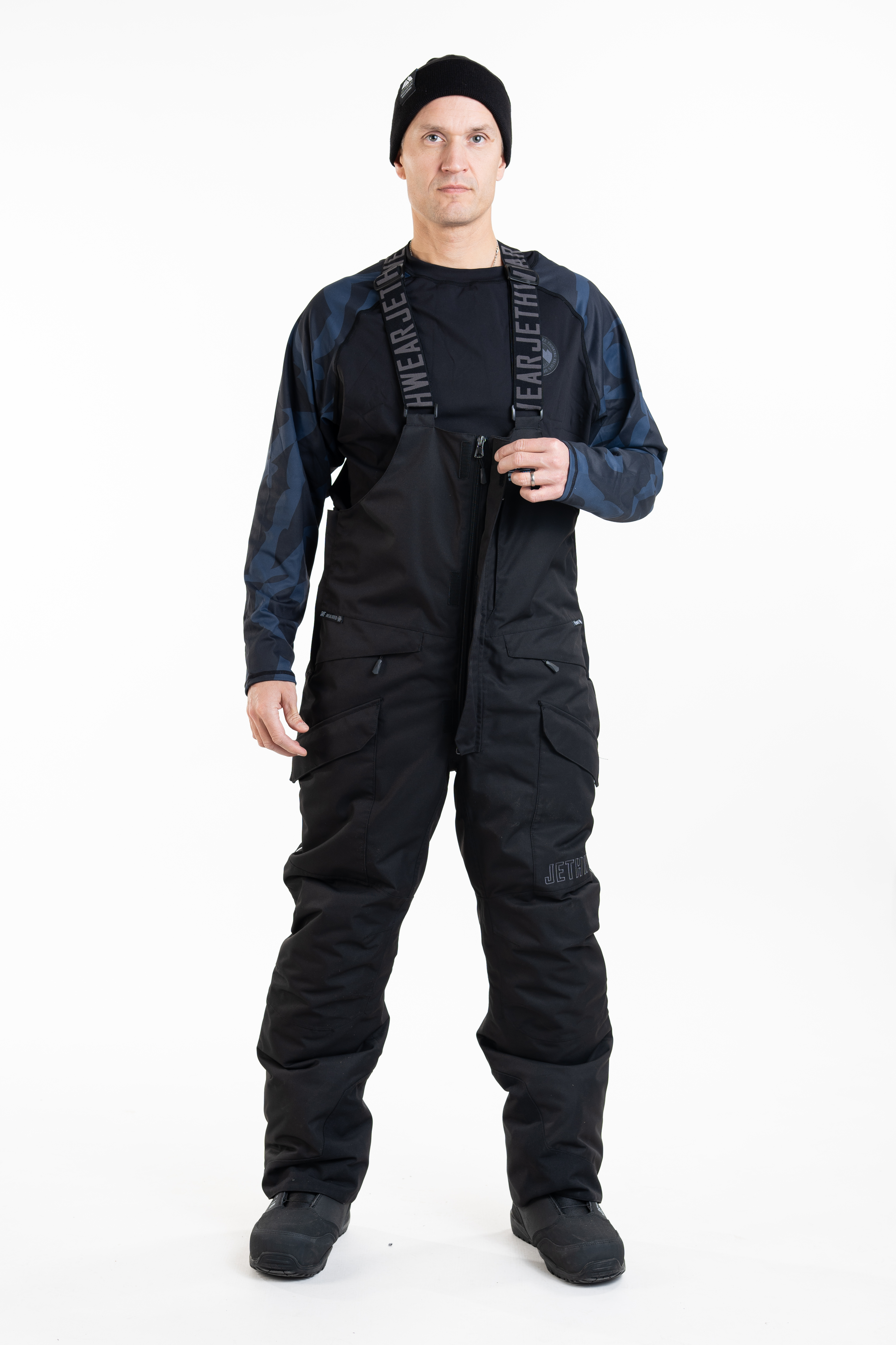 Jethwear M's Treeline Bib Pant- Black - 150g - 10