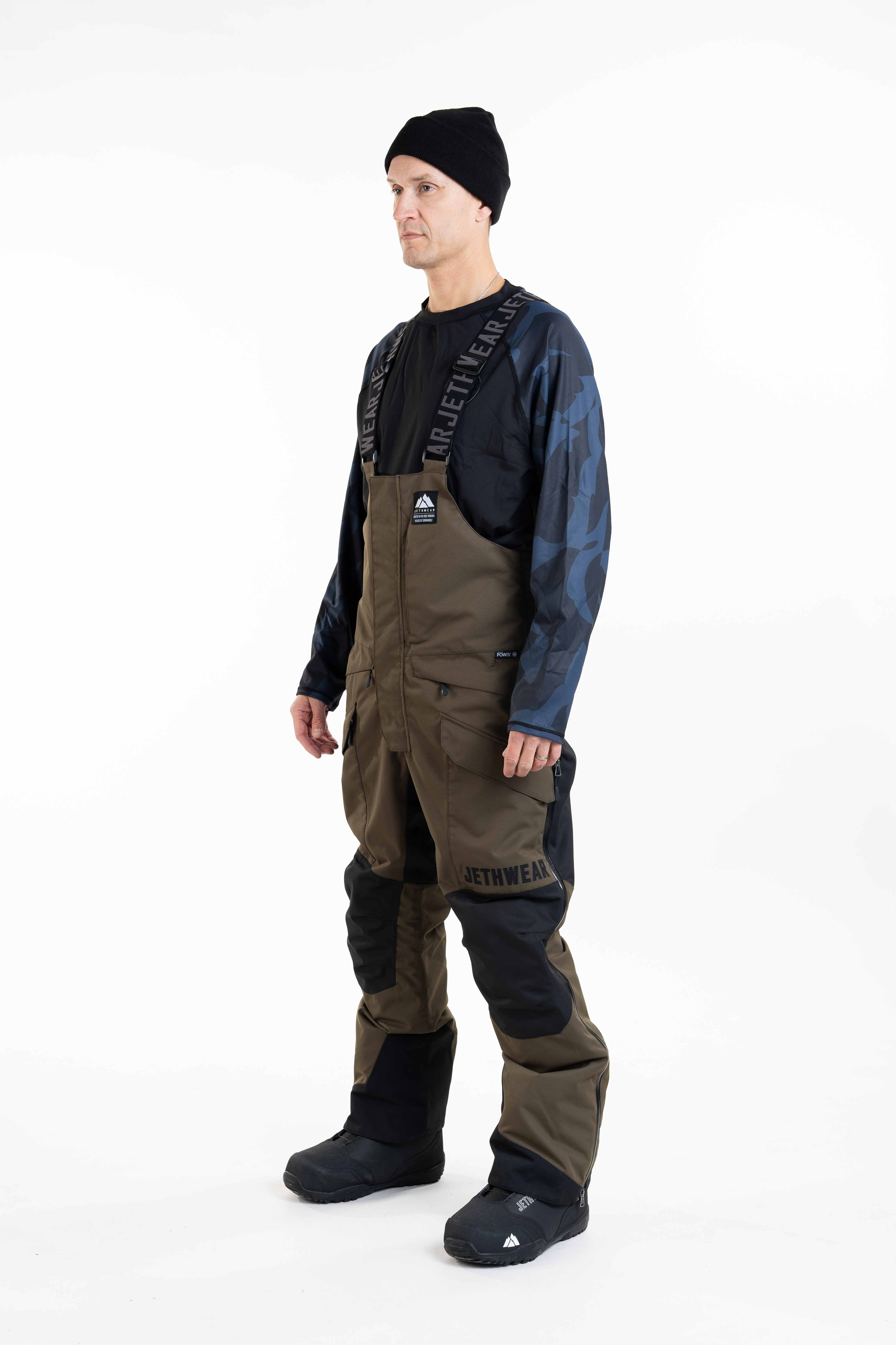 Jethwear M's Treeline Bib Pant- Olive - Shell  - 2
