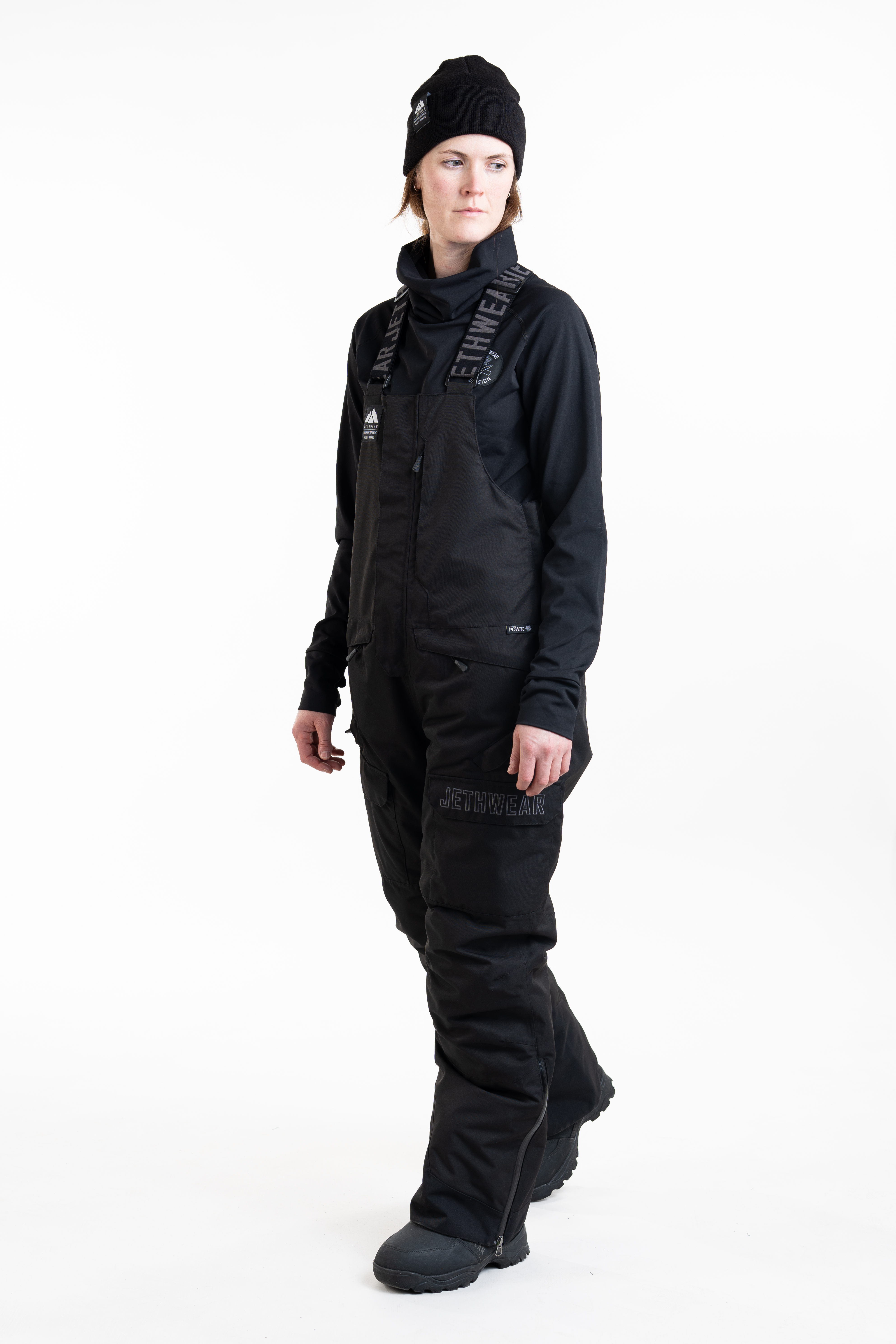 Jethwear W's Treeline Bib Pant - Black - 60g - 7