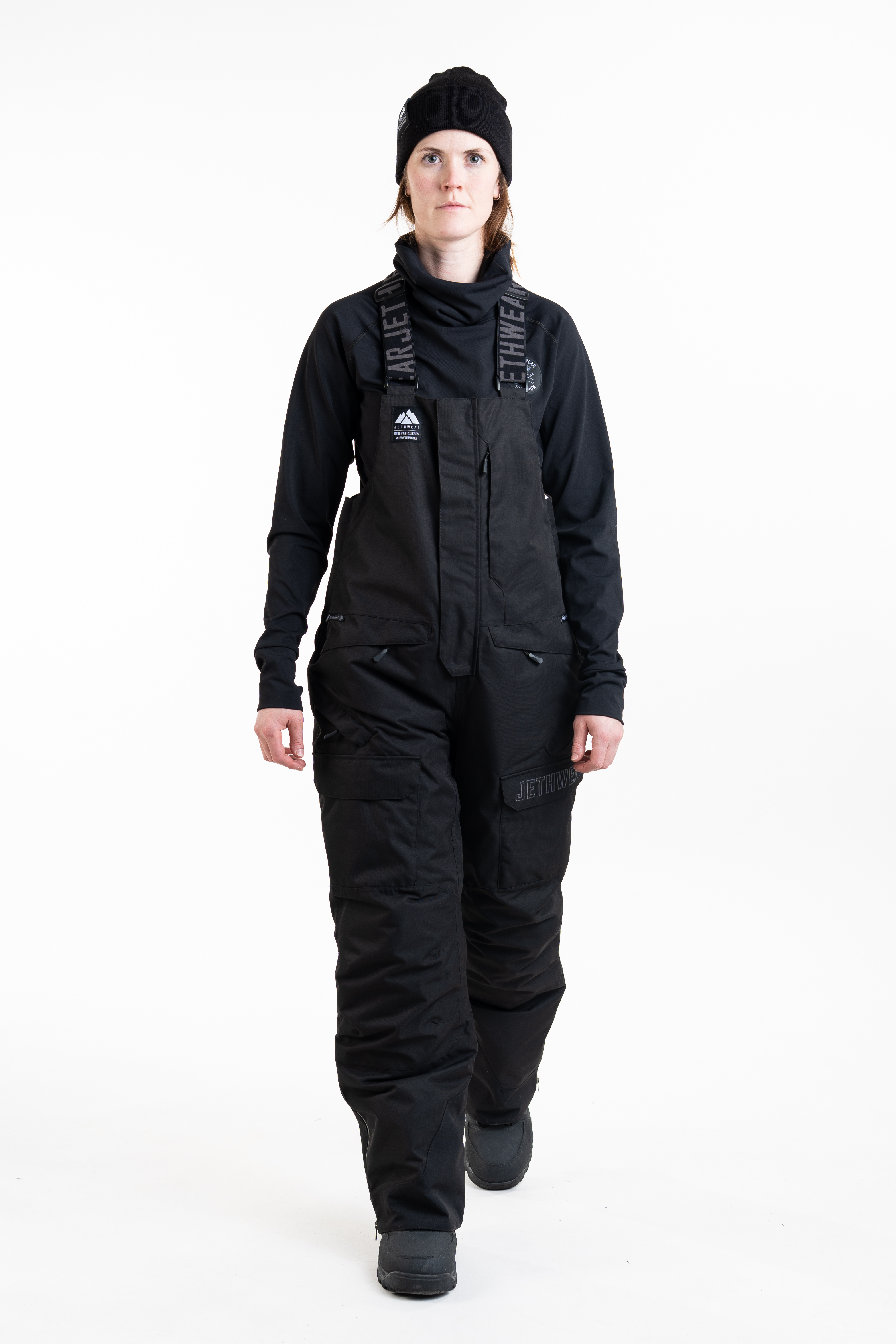 Jethwear W's Treeline Bib Pant - Black - 150g - 5