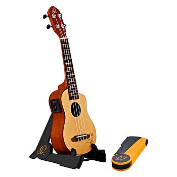 Ortega OPUS-1BK Pocket Stand Ukulele, Black