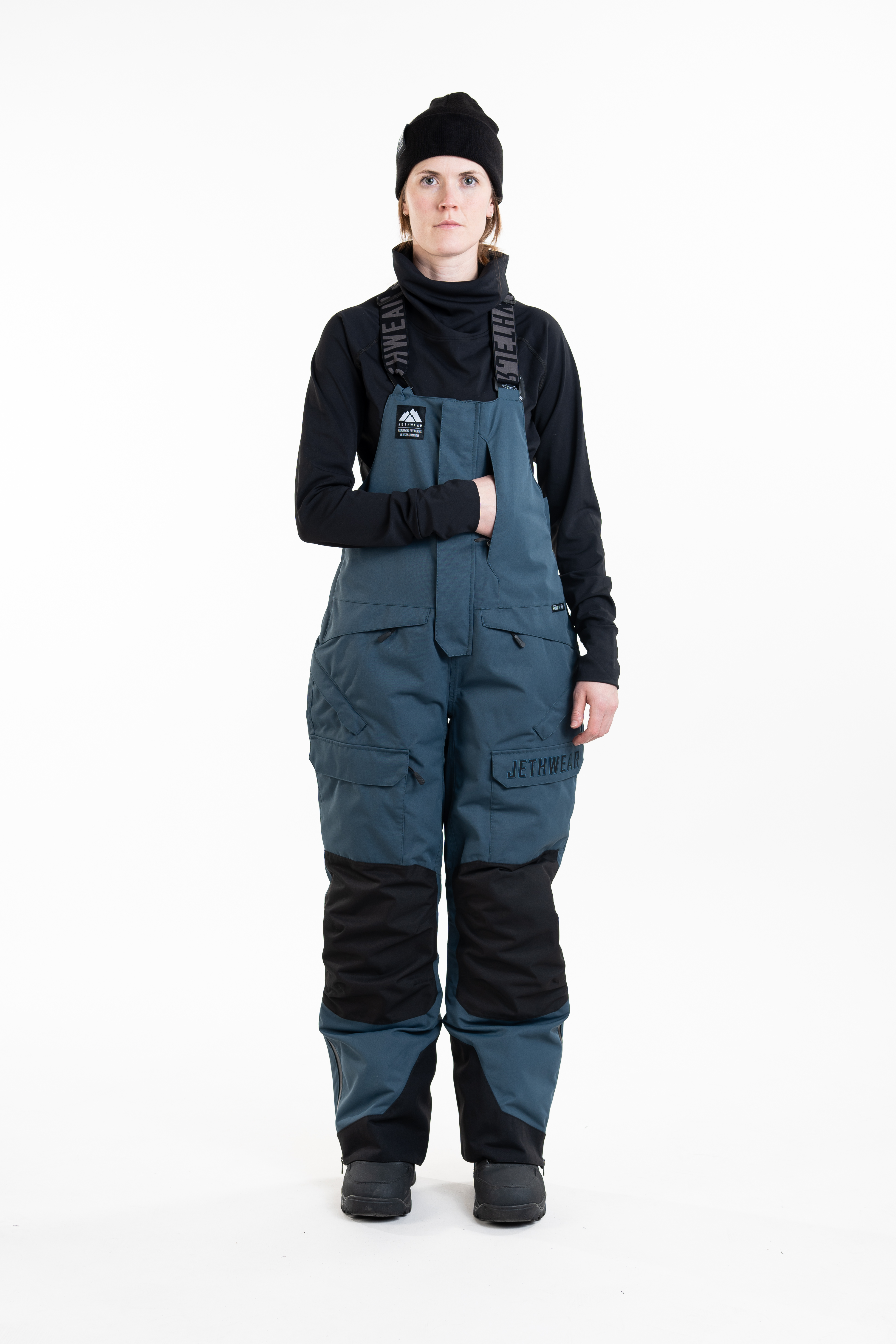 Jethwear W's Treeline Bib Pant - Deep Sea - 60g - 9
