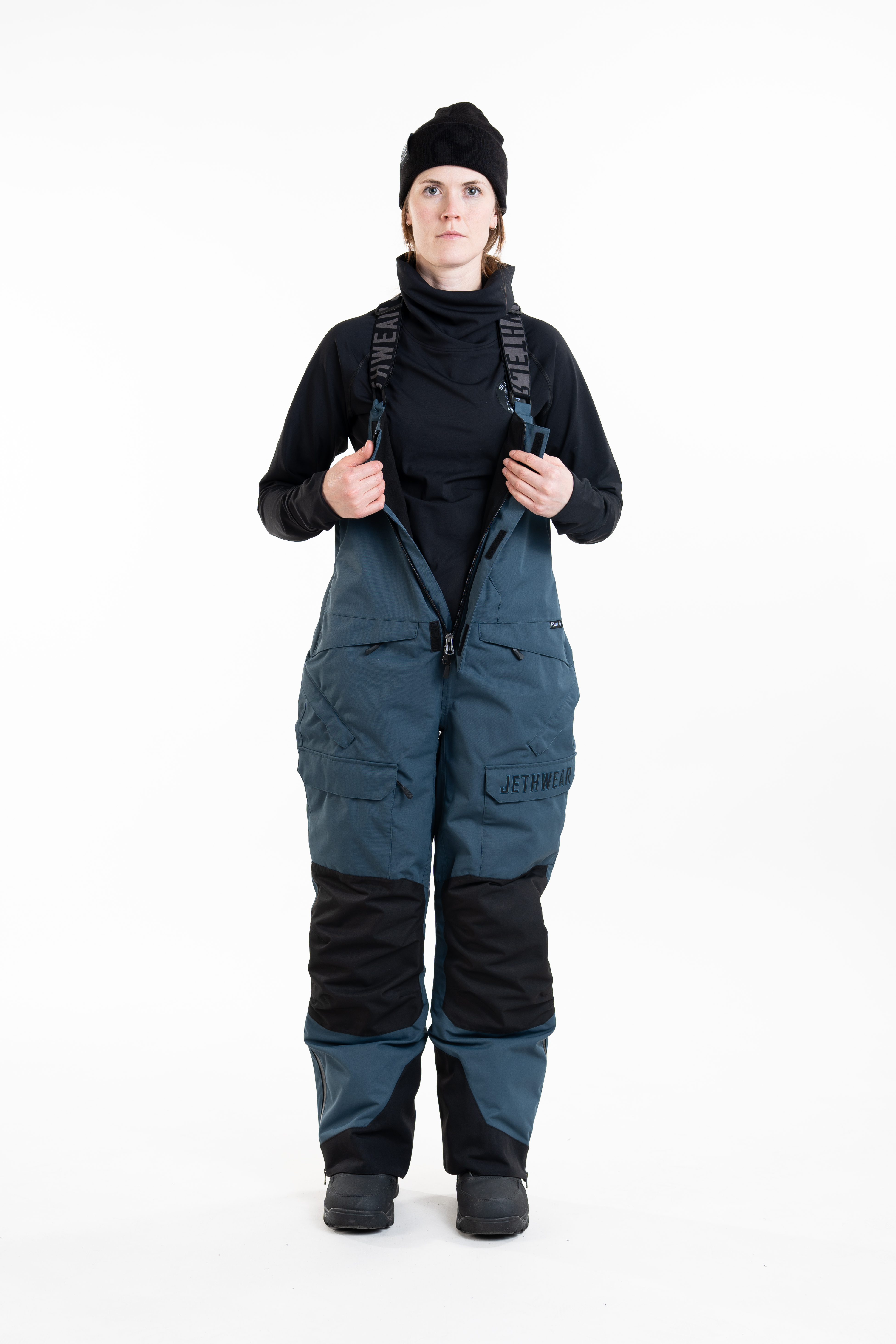 Jethwear W's Treeline Bib Pant - Deep Sea - 60g - 10