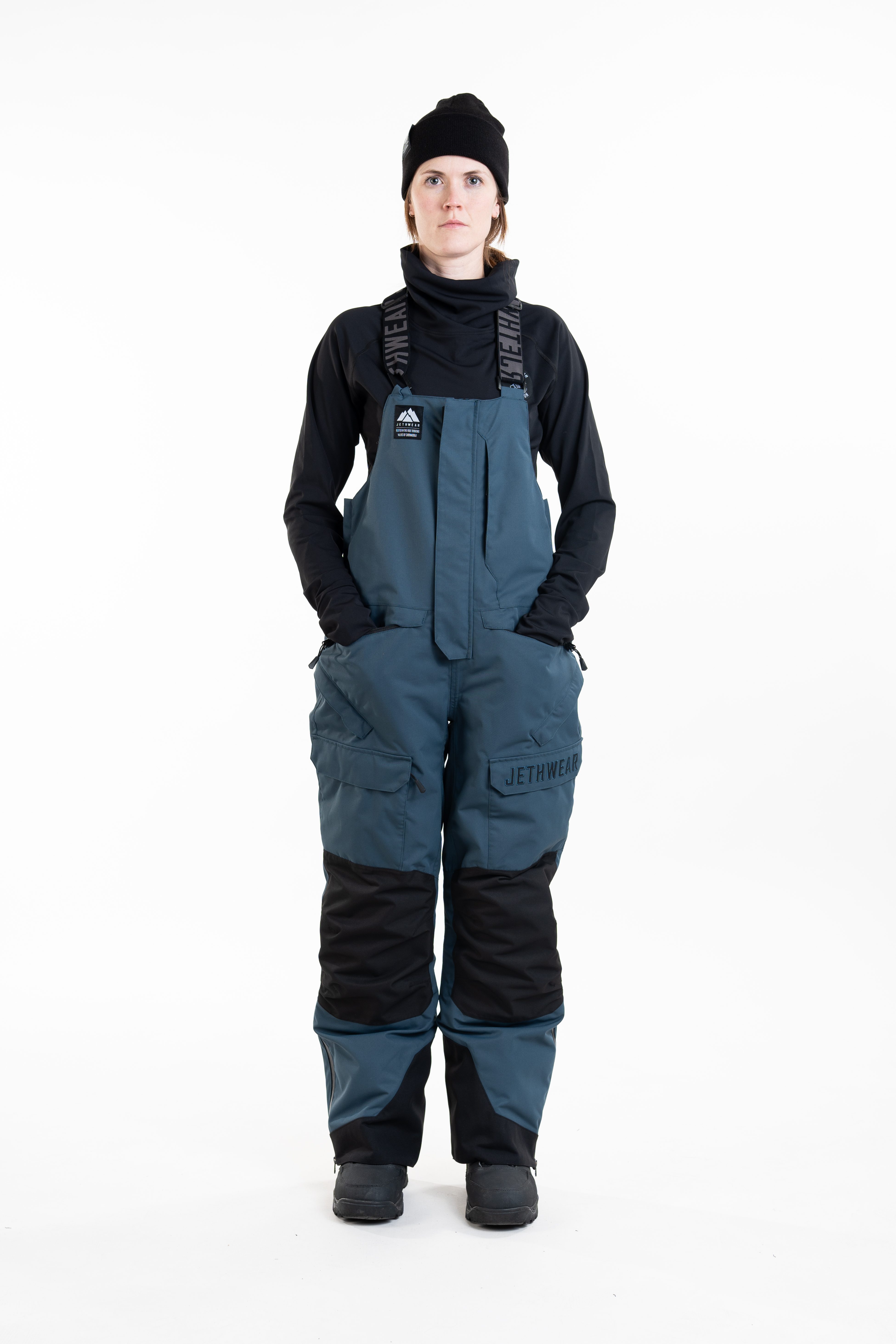 Jethwear W's Treeline Bib Pant - Deep Sea - 60g - 11