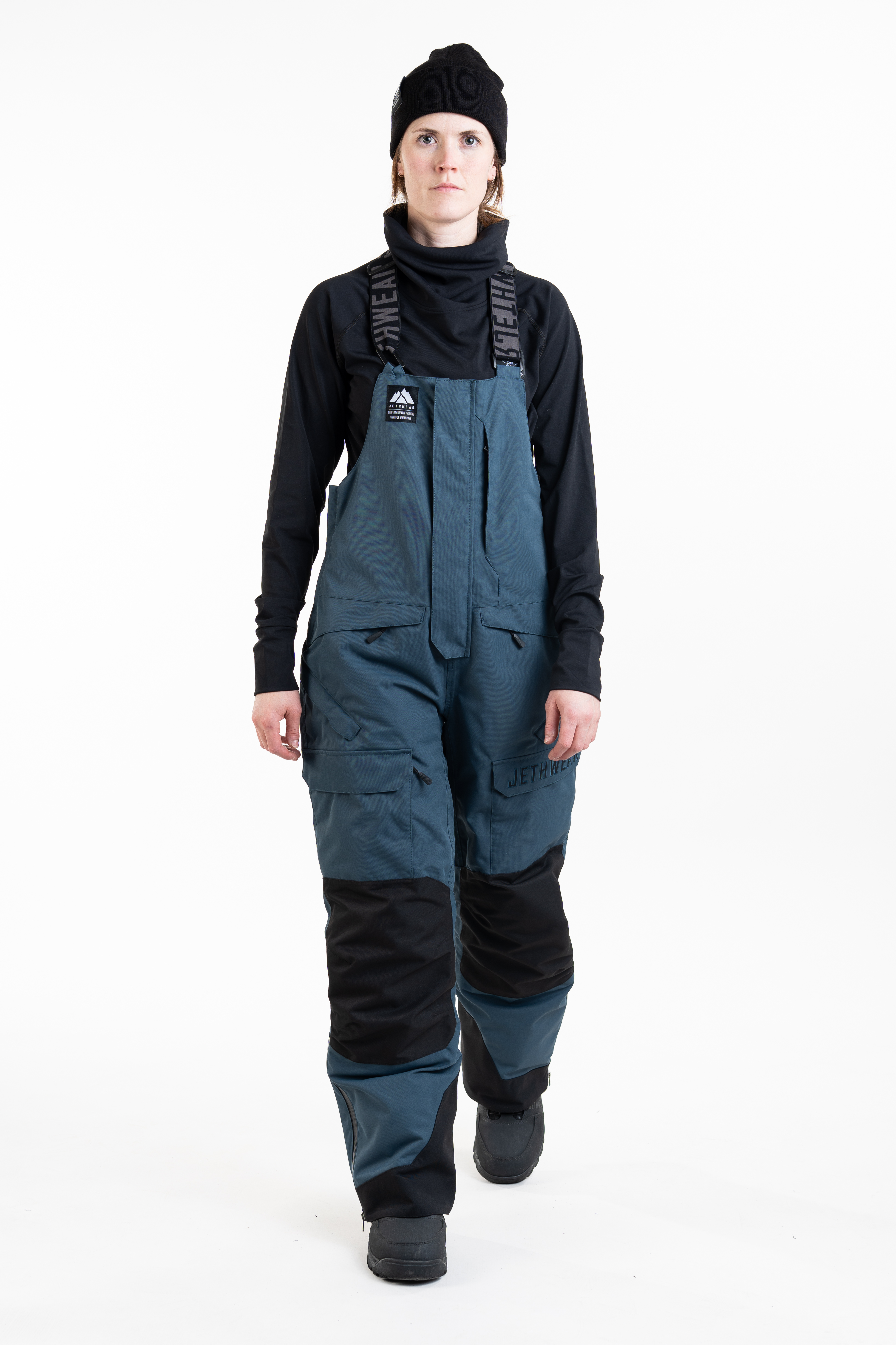 Jethwear W's Treeline Bib Pant - Deep Sea - 60g - 5