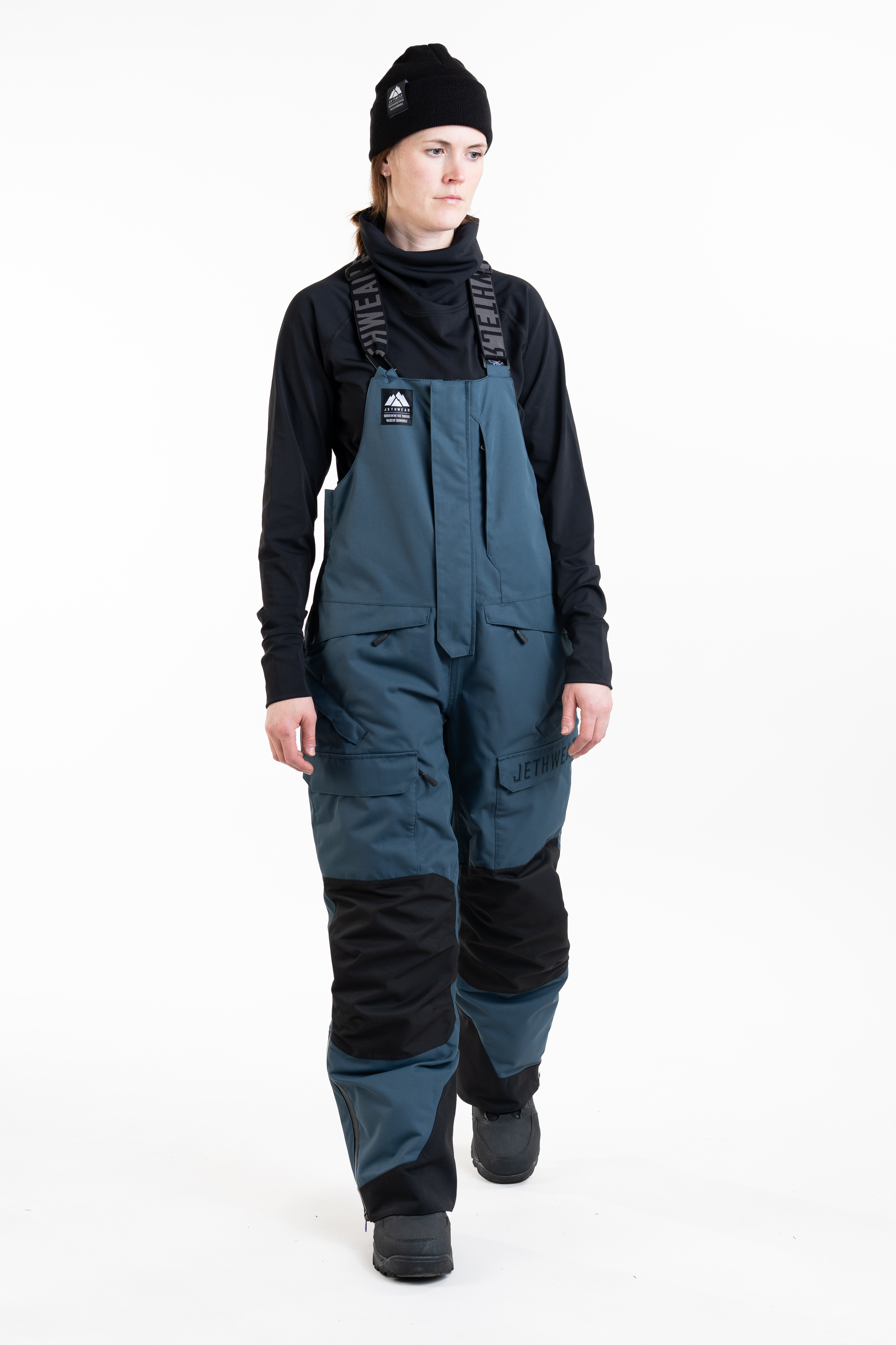 Jethwear W's Treeline Bib Pant - Deep Sea - 60g - 6