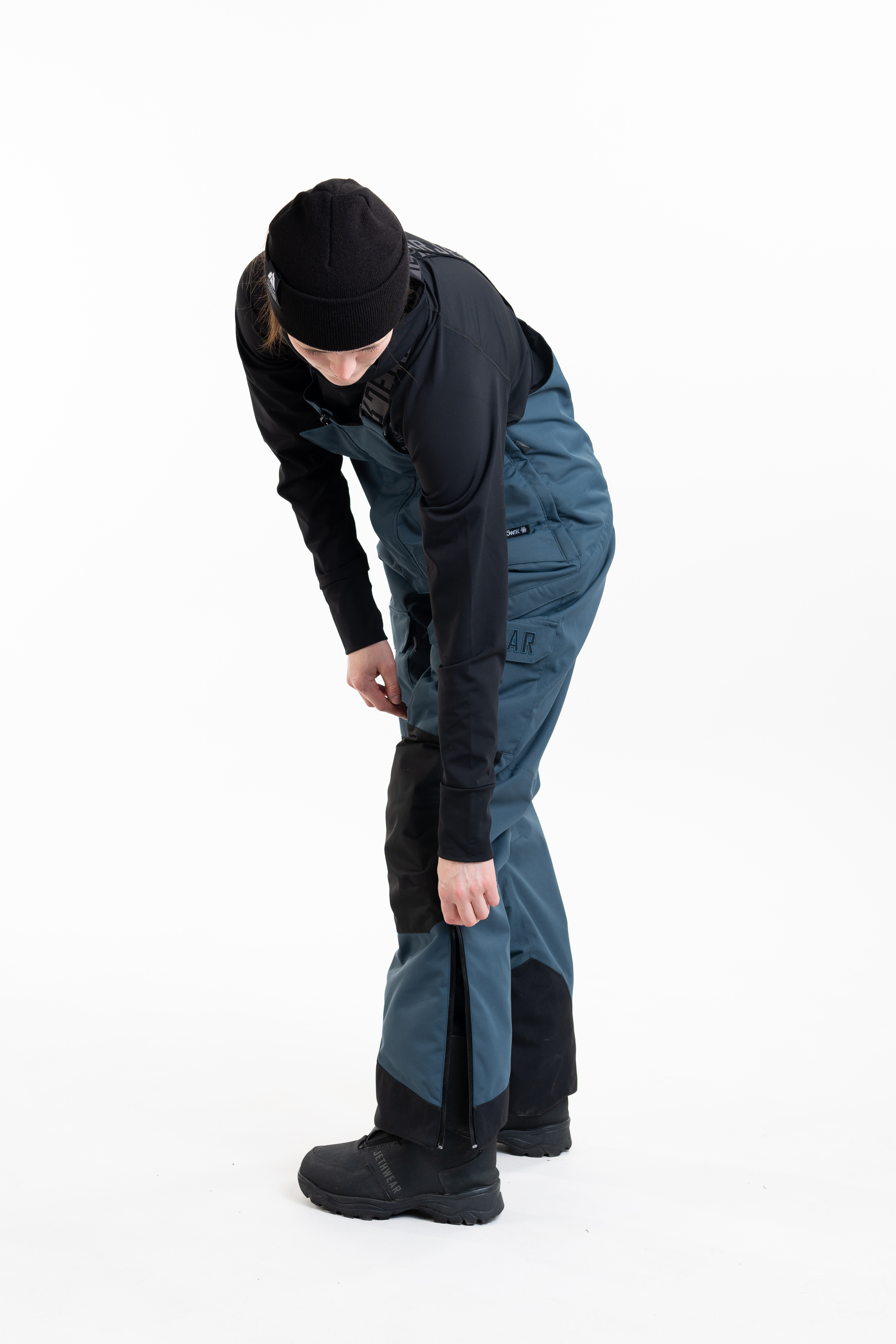 Jethwear W's Treeline Bib Pant - Deep Sea - 60g - 14