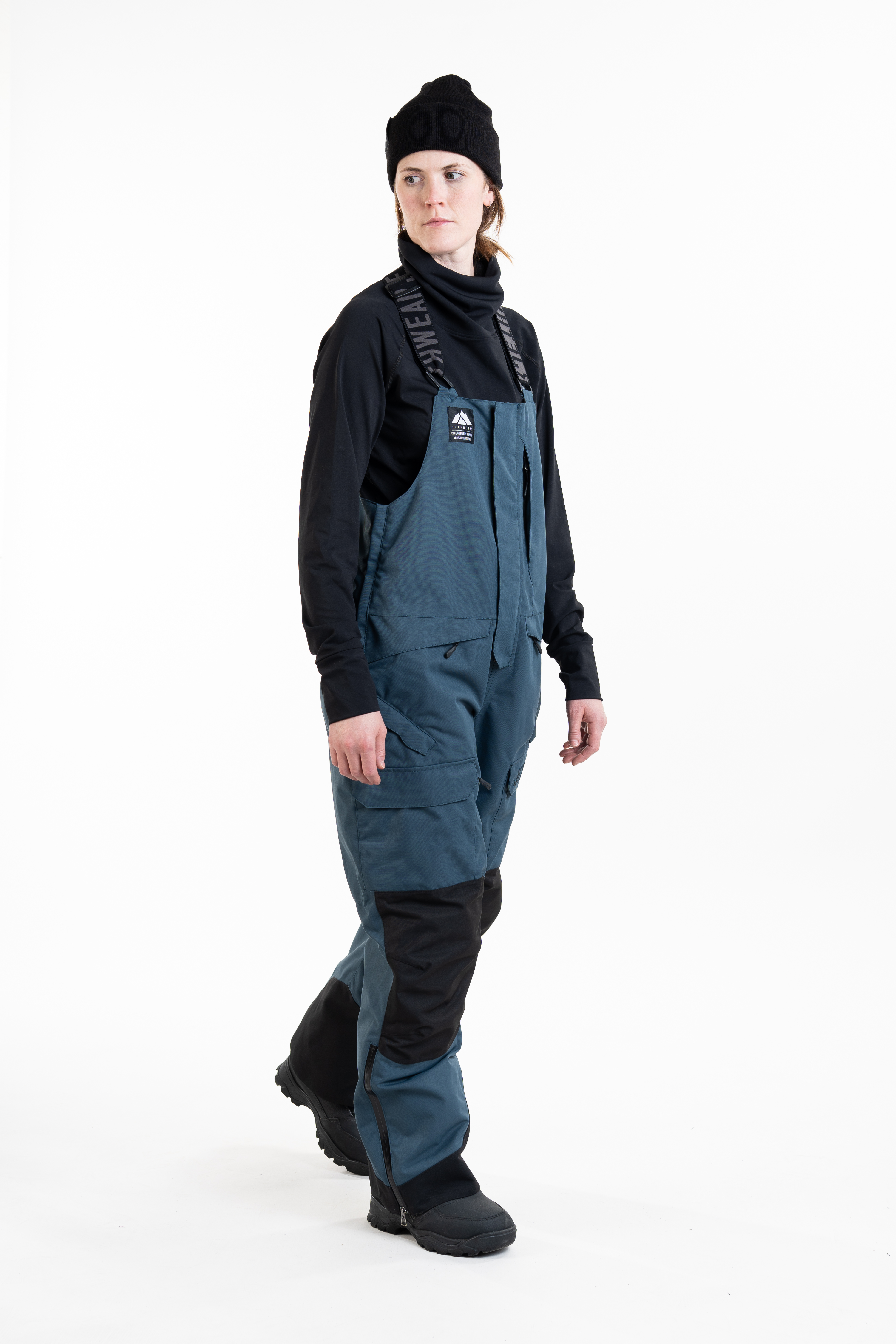 Jethwear W's Treeline Bib Pant - Deep Sea - 60g - 8