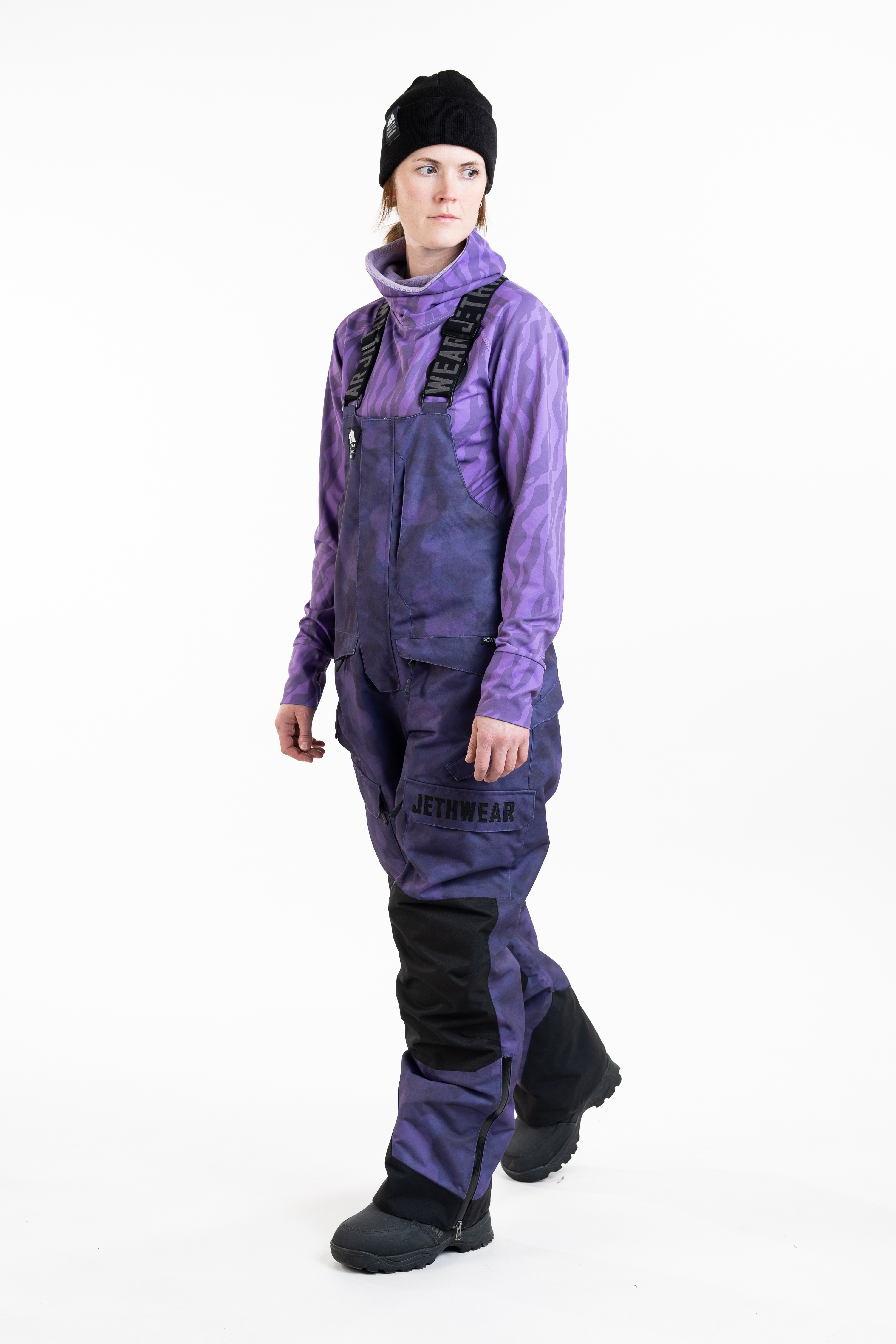 Jethwear W's Treeline Bib Pant - Purple TieDye - 60g - 7