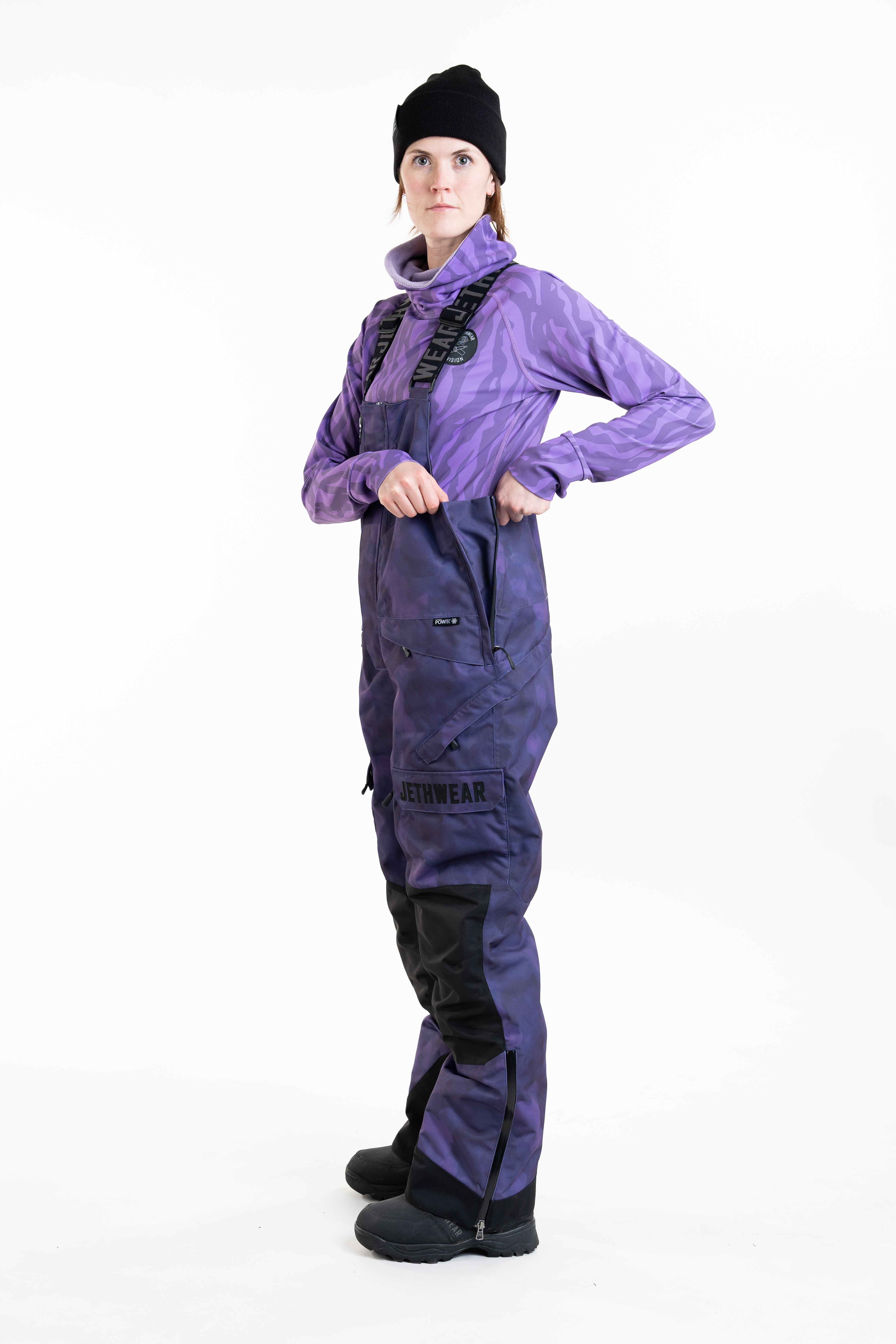 Jethwear W's Treeline Bib Pant - Purple TieDye - 60g - 11