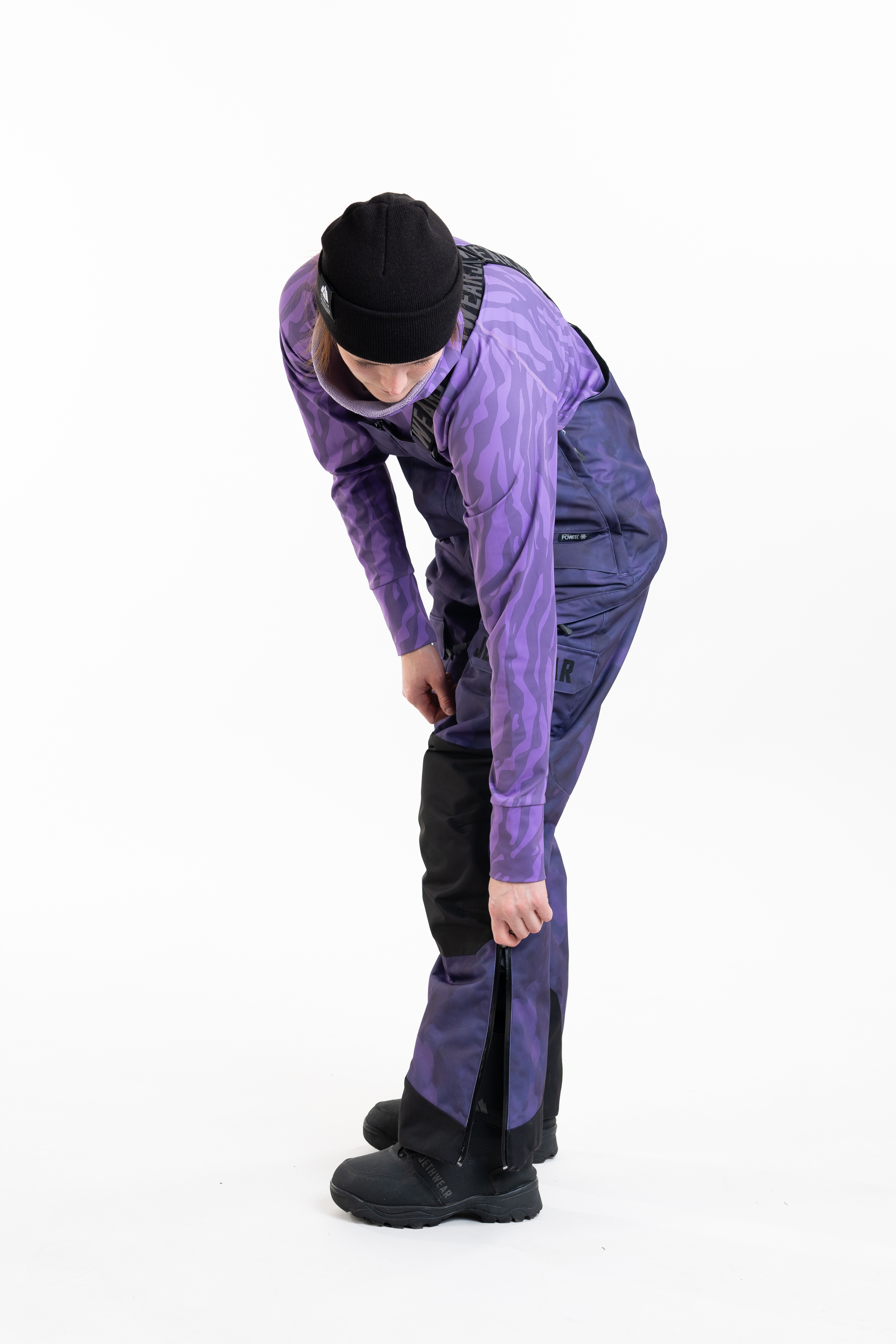 Jethwear W's Treeline Bib Pant - Purple TieDye - 60g - 14