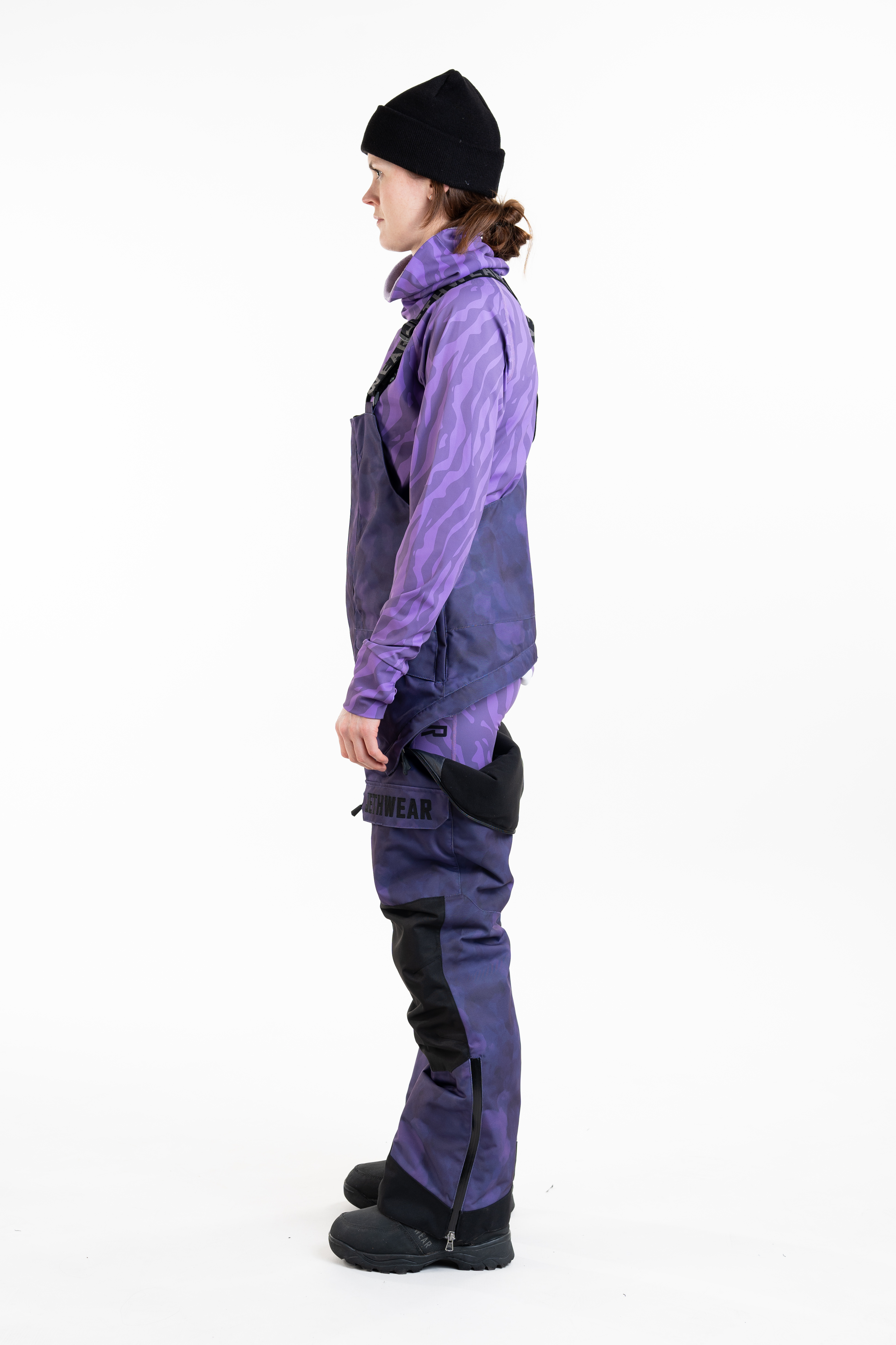 Jethwear W's Treeline Bib Pant - Purple TieDye - 60g - 13