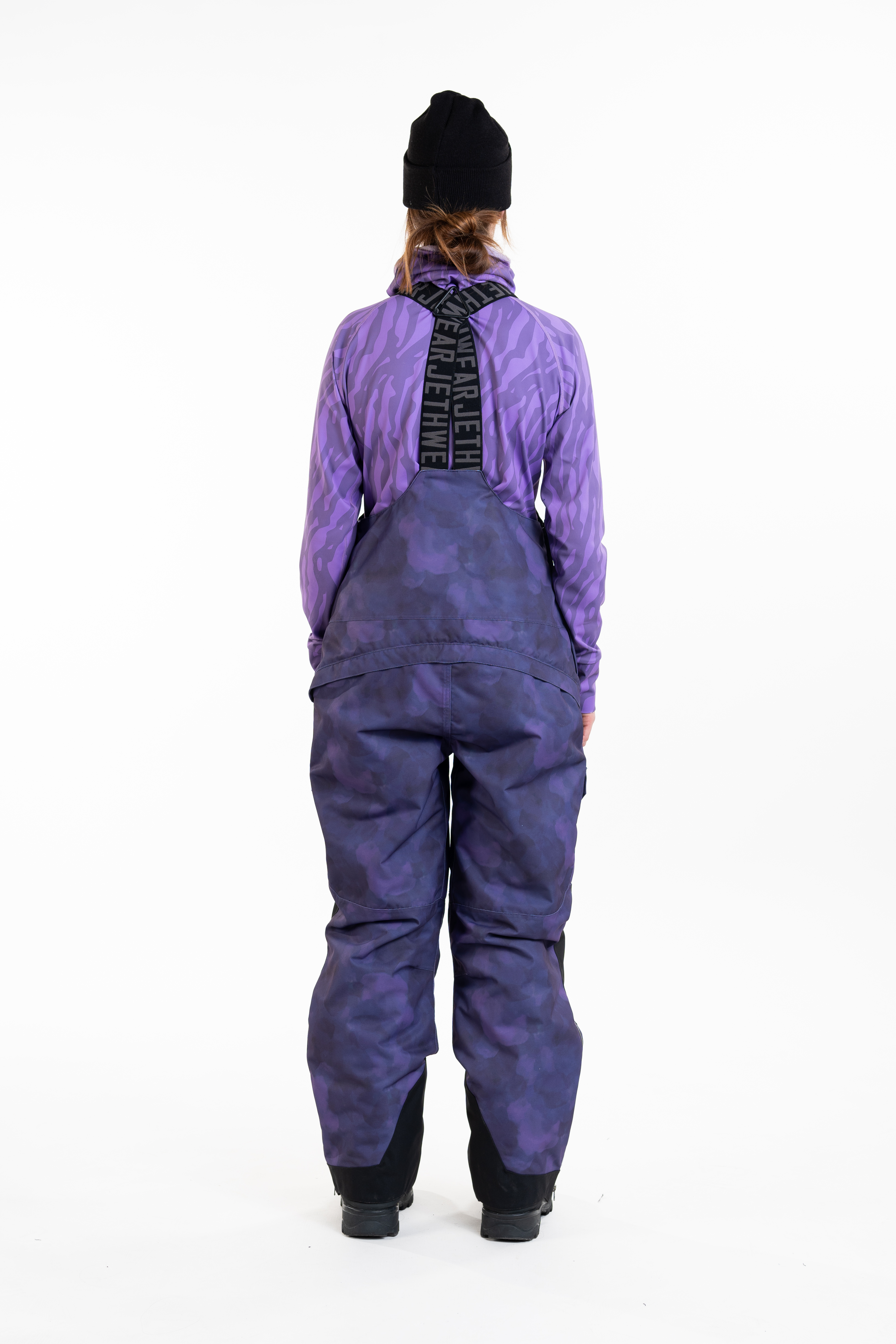Jethwear W's Treeline Bib Pant - Purple TieDye - 60g - 4