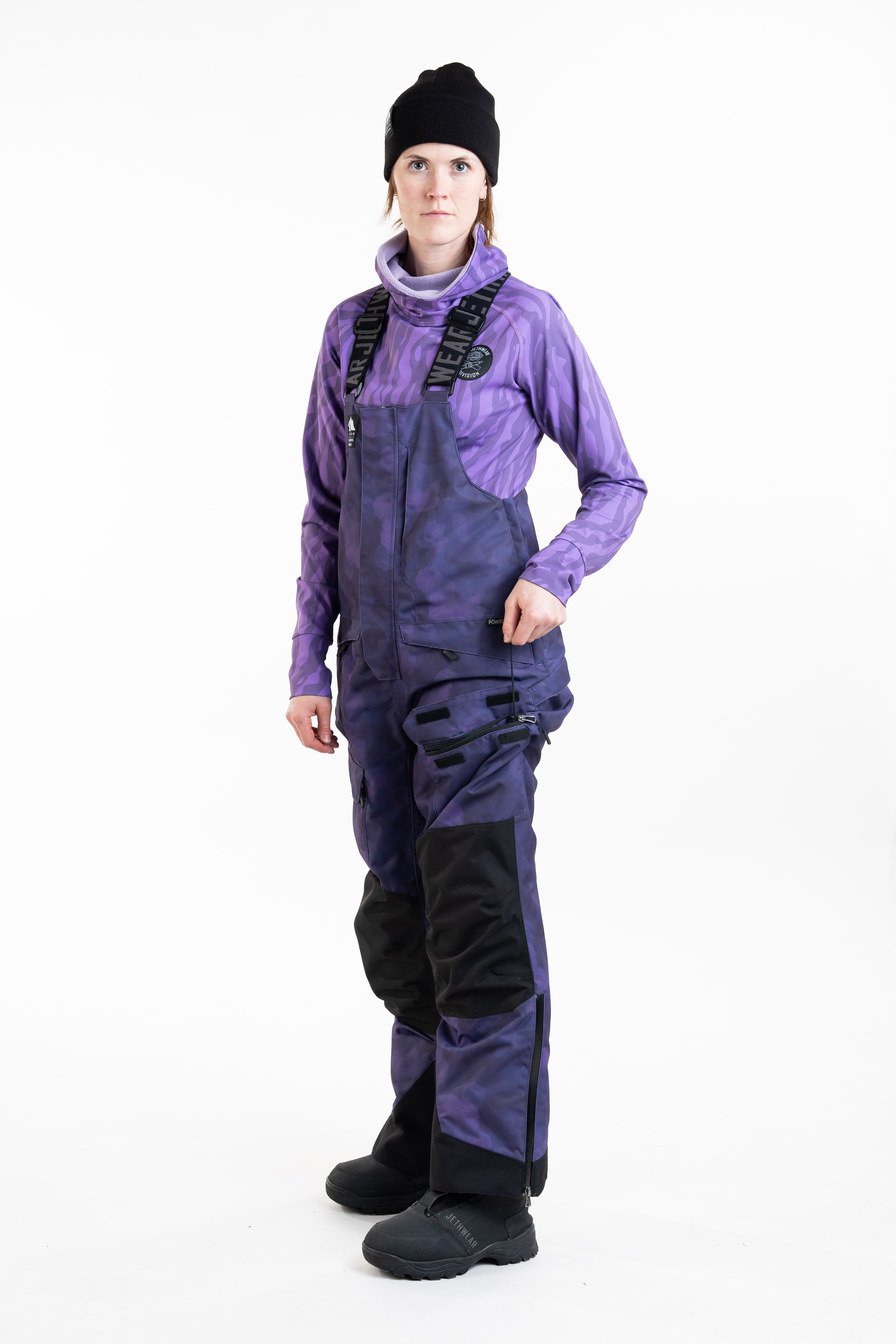 Jethwear W's Treeline Bib Pant - Purple TieDye - 60g - 12