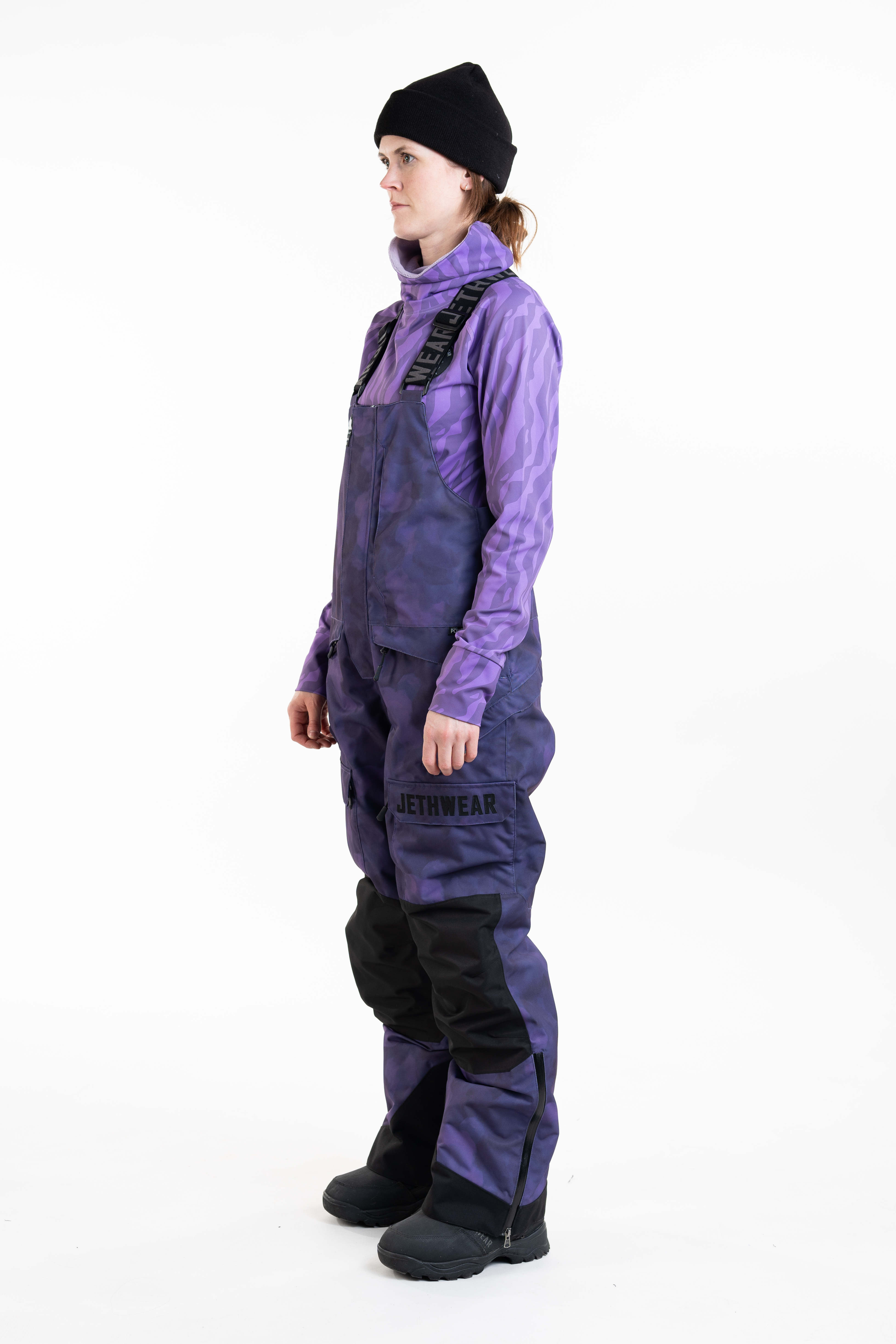 Jethwear W's Treeline Bib Pant - Purple TieDye - 60g - 2