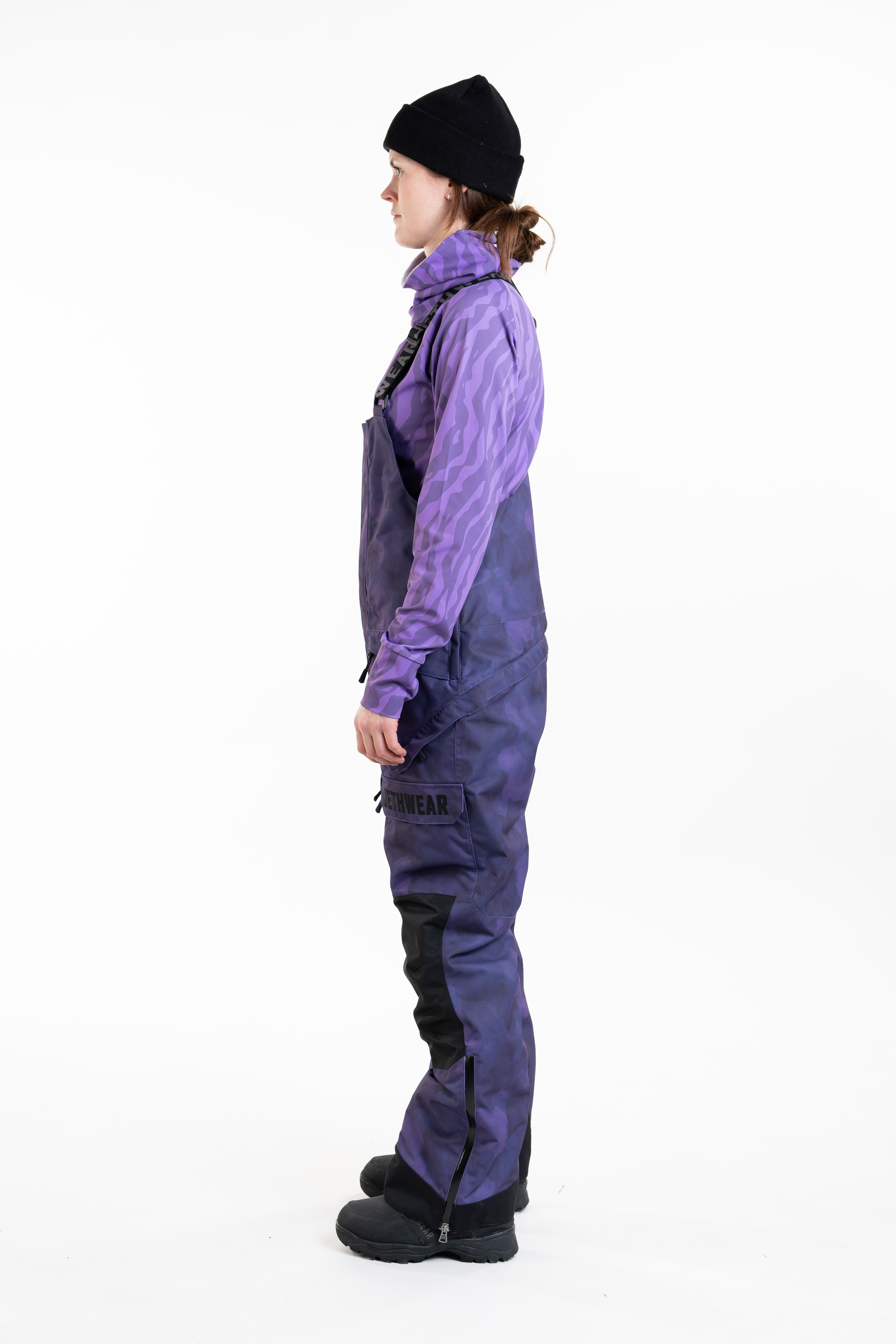 Jethwear W's Treeline Bib Pant - Purple TieDye - 60g - 3