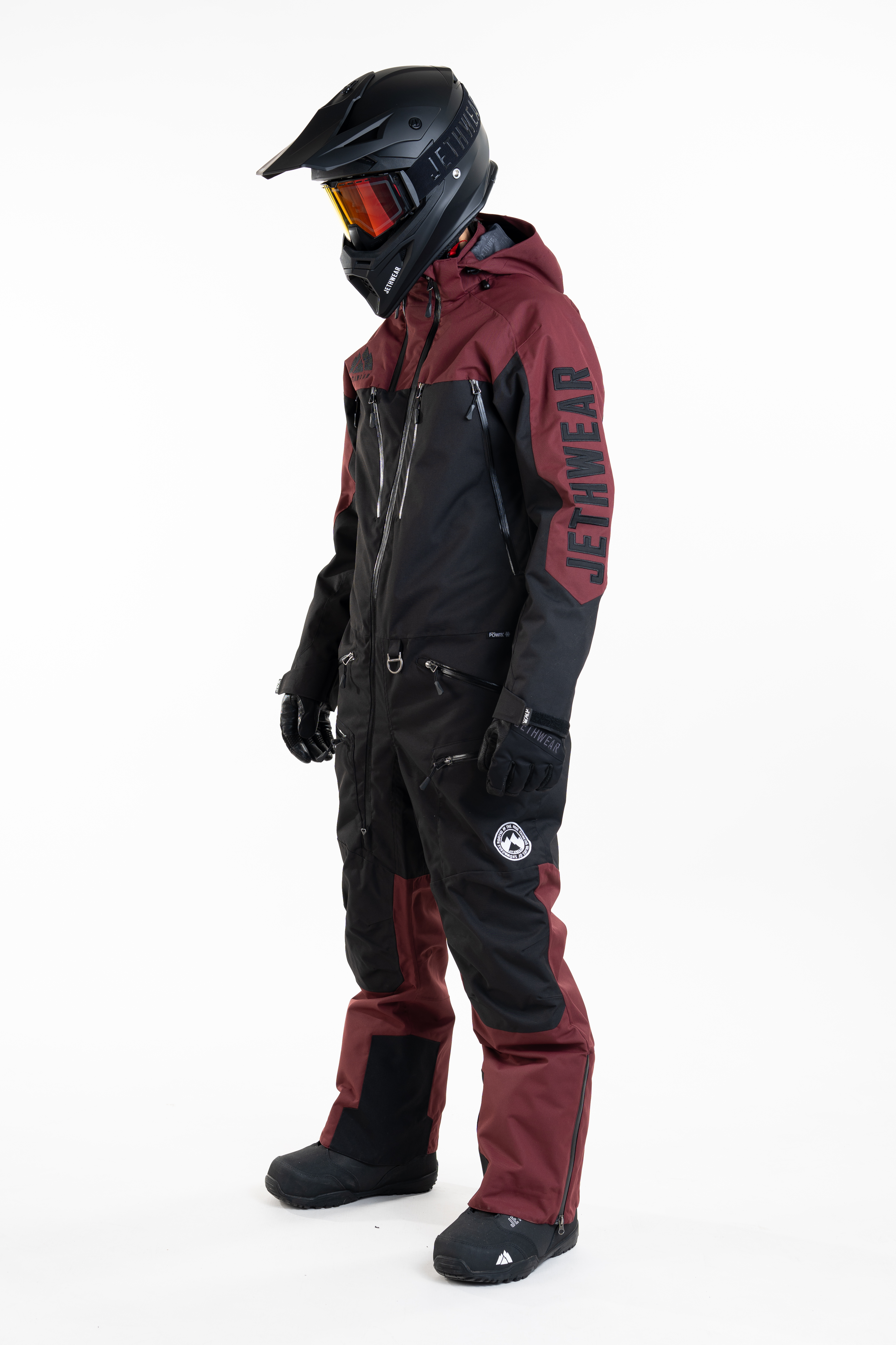 Jethwear M's The One V2 - Black / Burgundy - Shell - 2