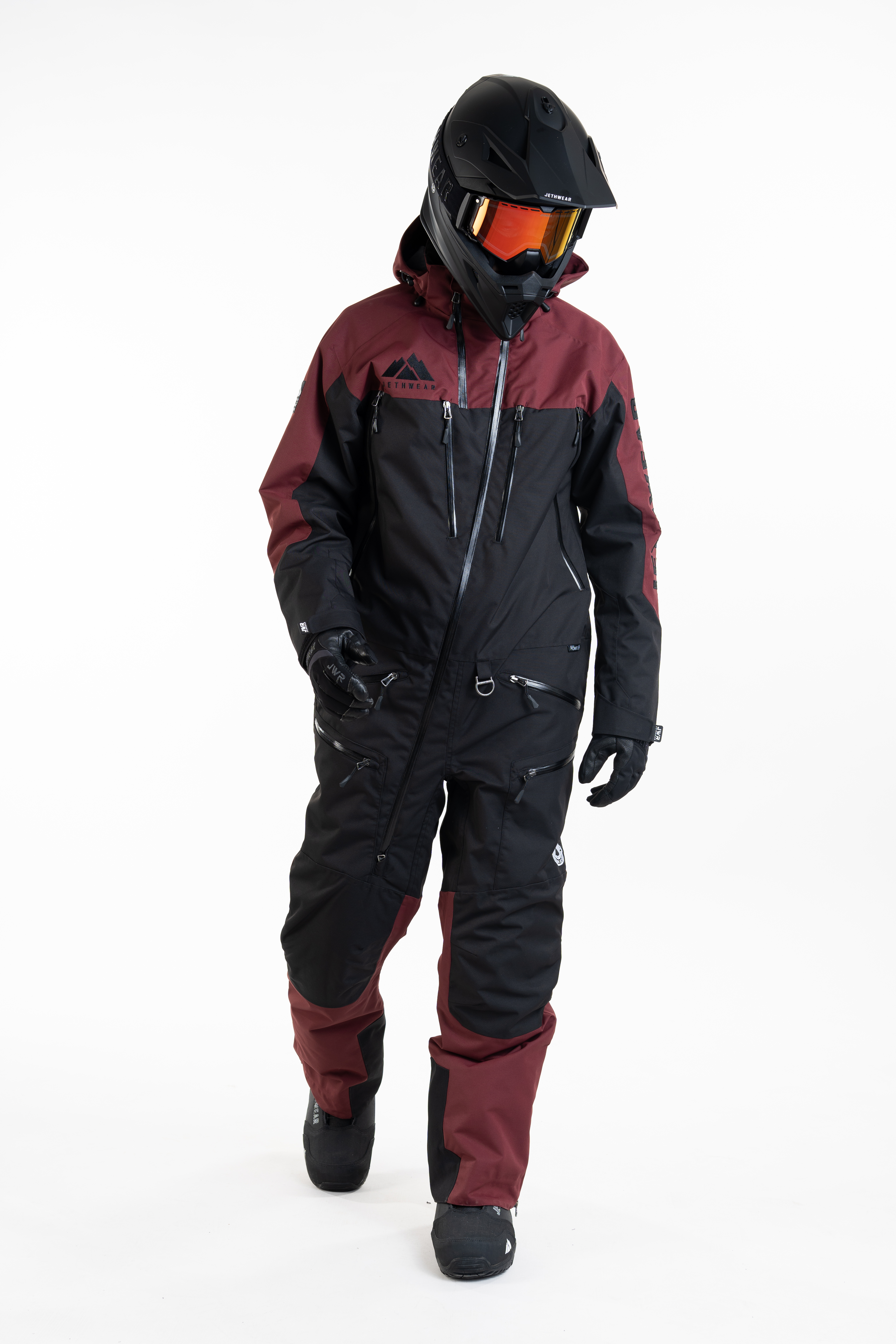 Jethwear M's The One V2 - Black / Burgundy - Shell - 5