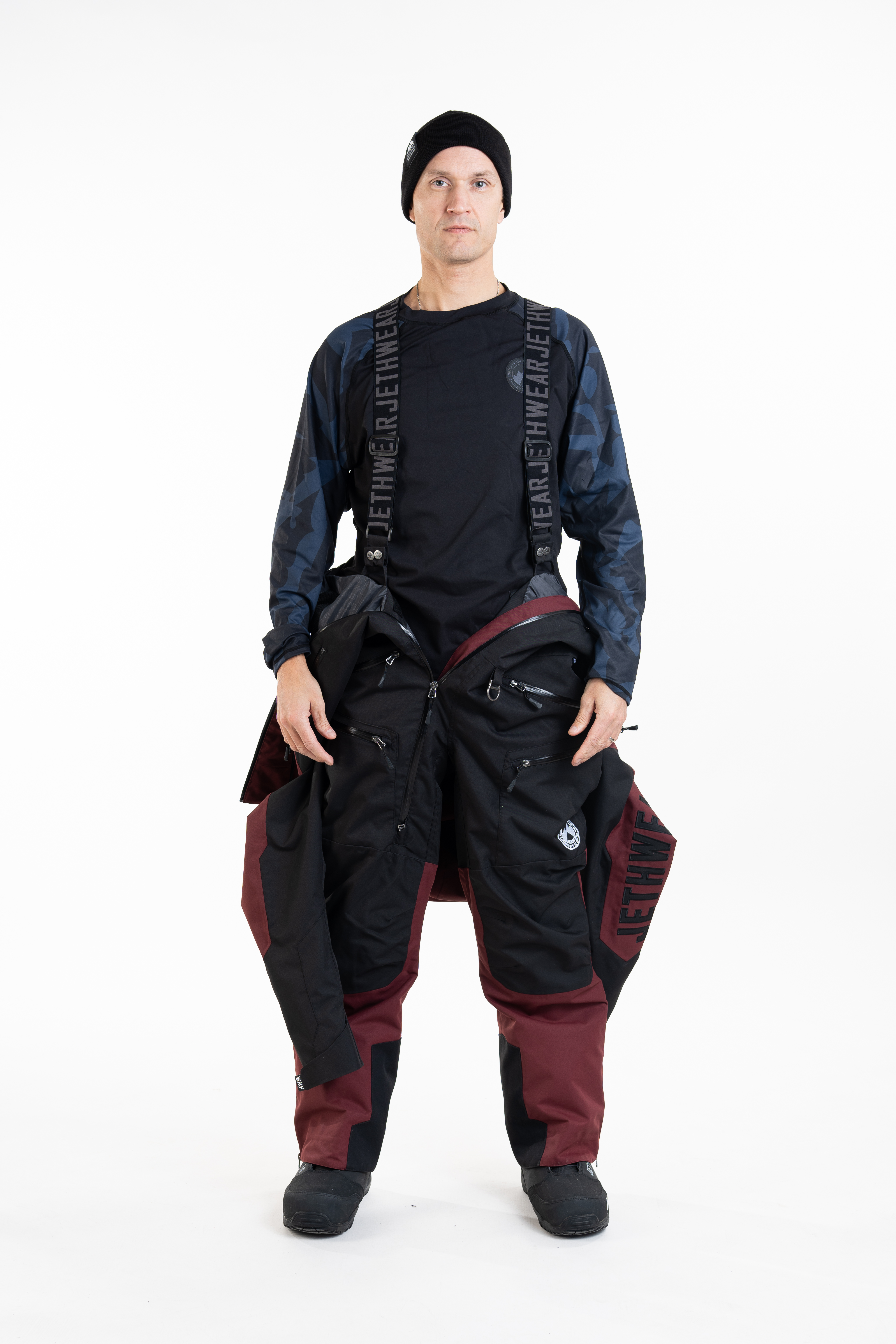 Jethwear M's The One V2 - Black / Burgundy - Shell - 17