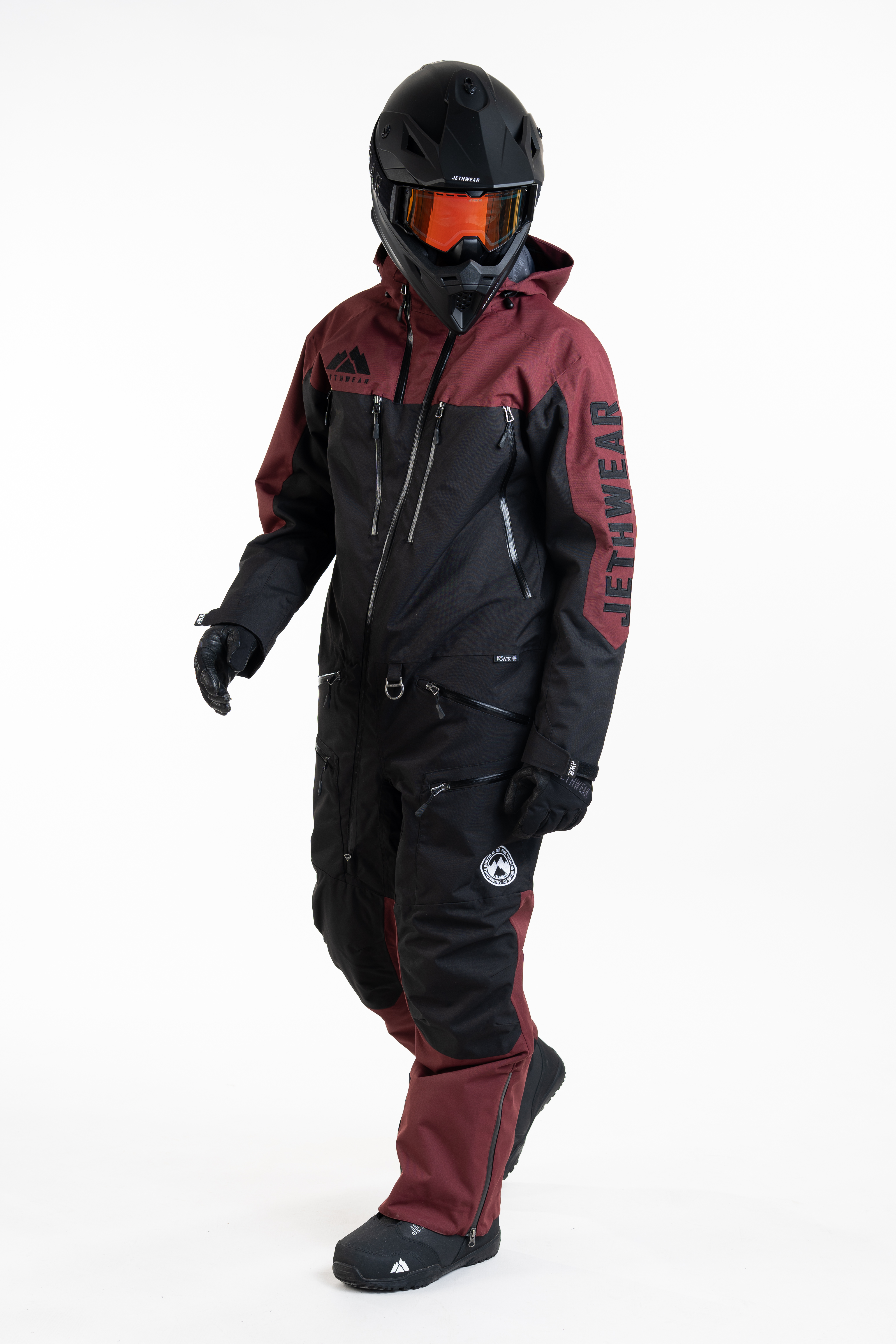 Jethwear M's The One V2 - Black / Burgundy - Shell - 8