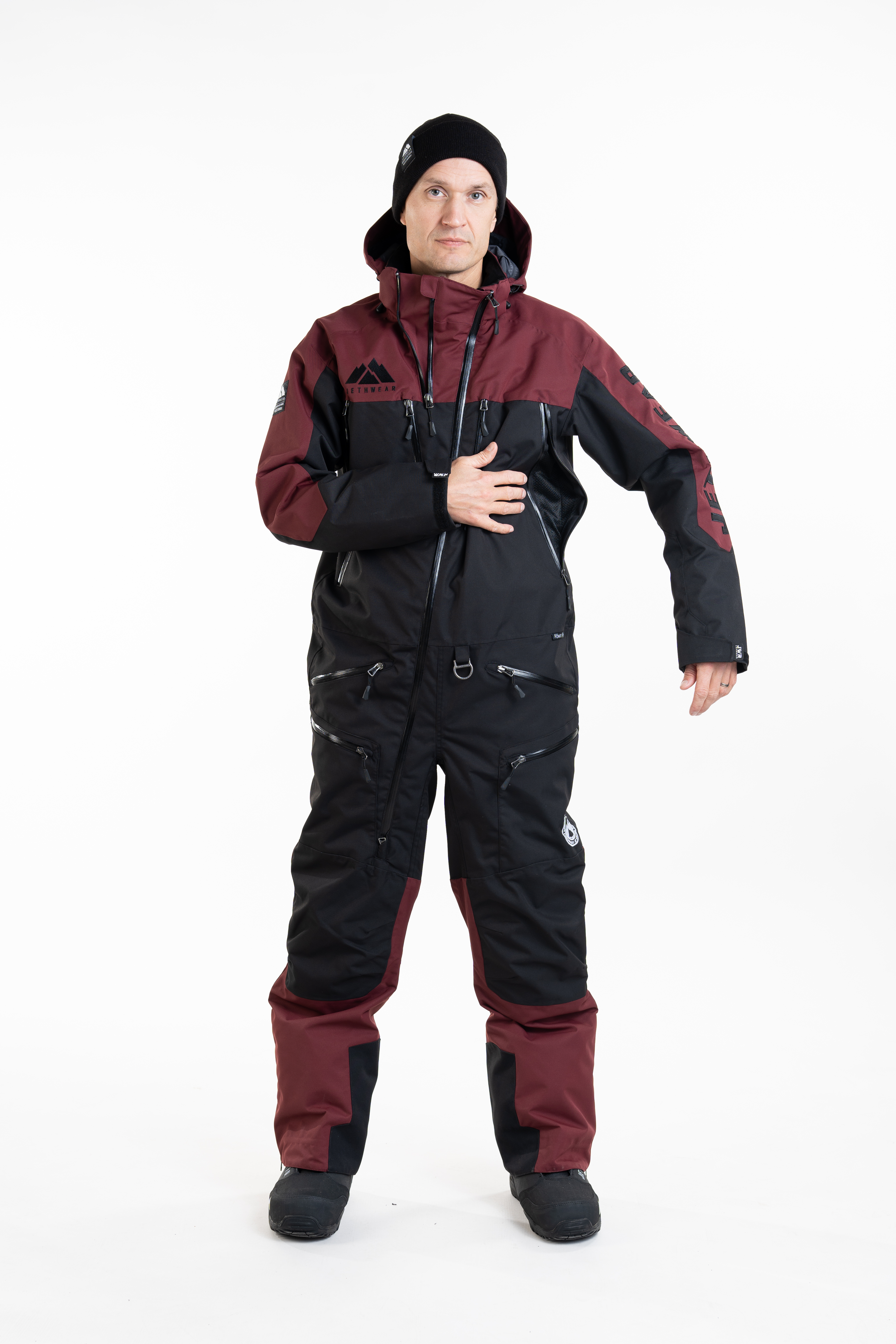 Jethwear M's The One V2 - Black / Burgundy - Shell - 13
