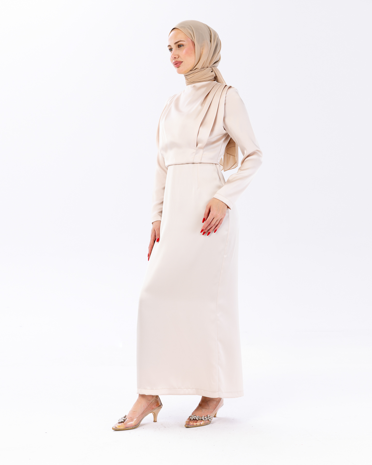 Party dress - Beige - 4