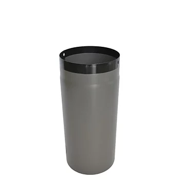 Emaljerat Rökrör ∅ 150 MM, Längd 150 MM Grå
