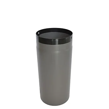 Emaljerat Rökrör ∅ 150 MM, Längd 330 MM Grå