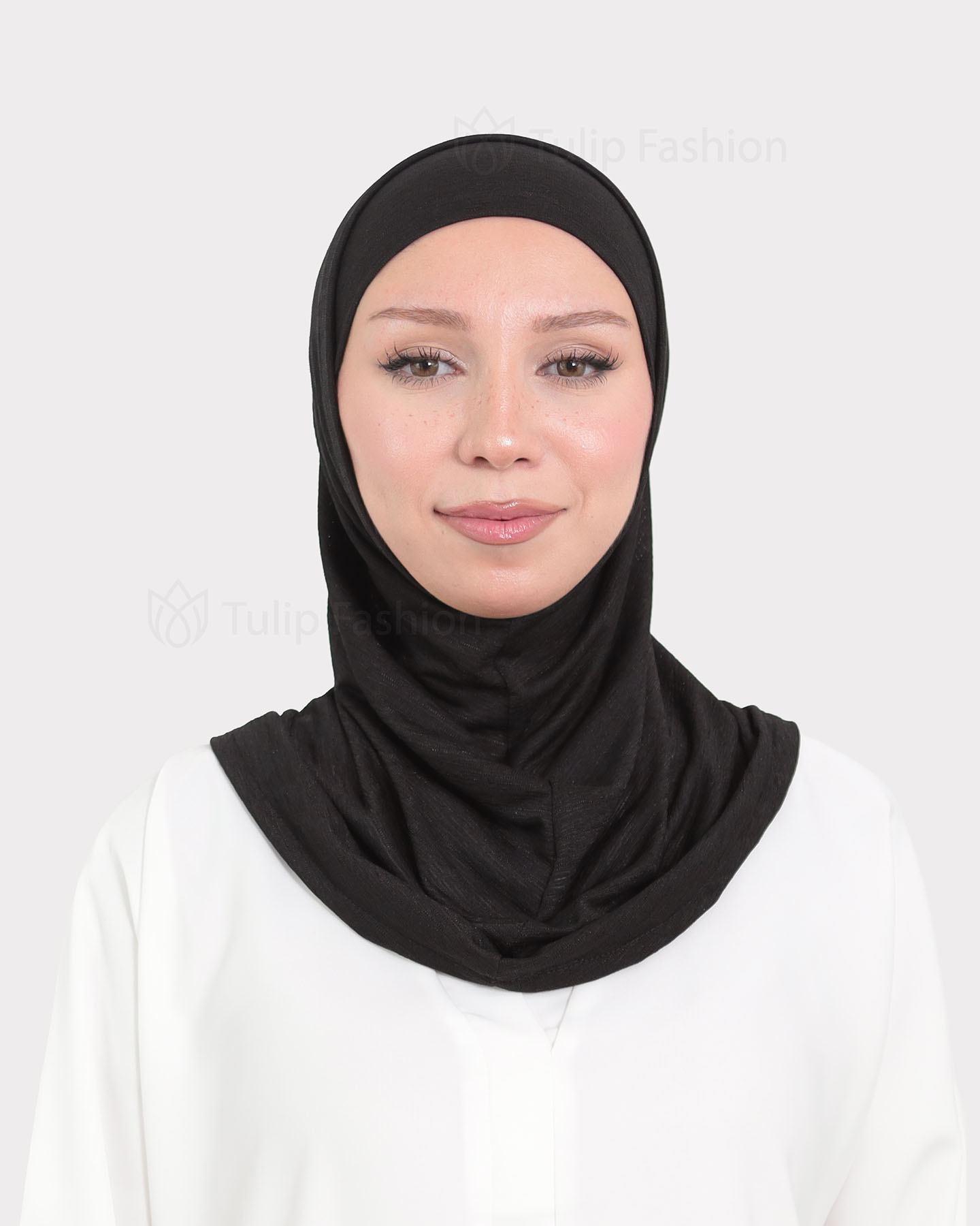Hijab - Al Amira Lycra Metallic - Black - 2