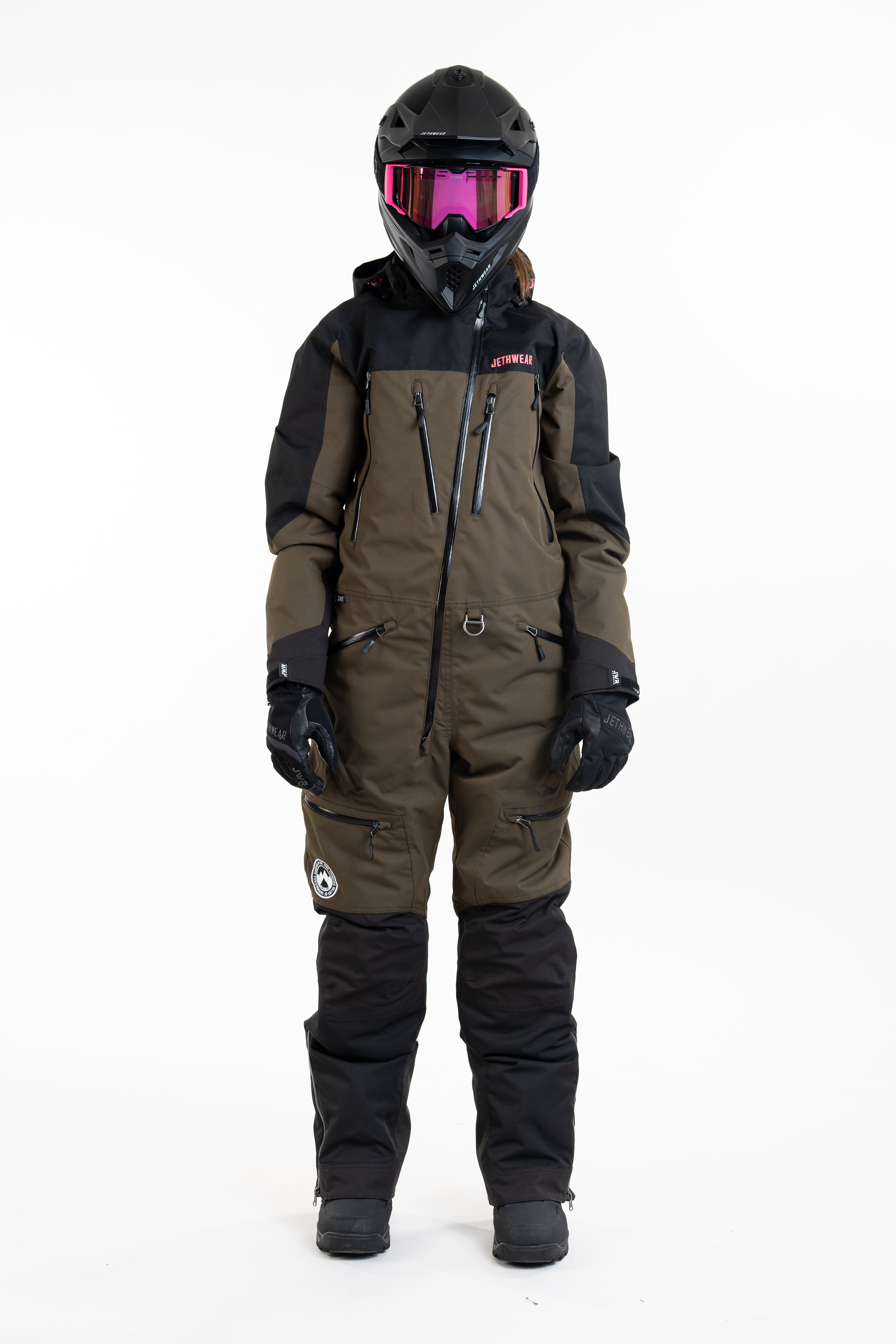 Jethwear W's Venture Suit - Olive / Pink - S.A.F.E